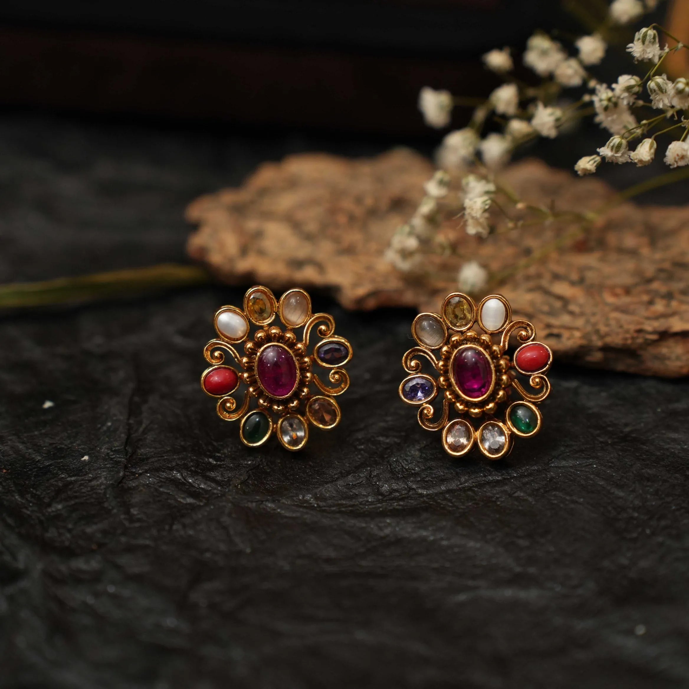 Davitha Antique Ear Stud