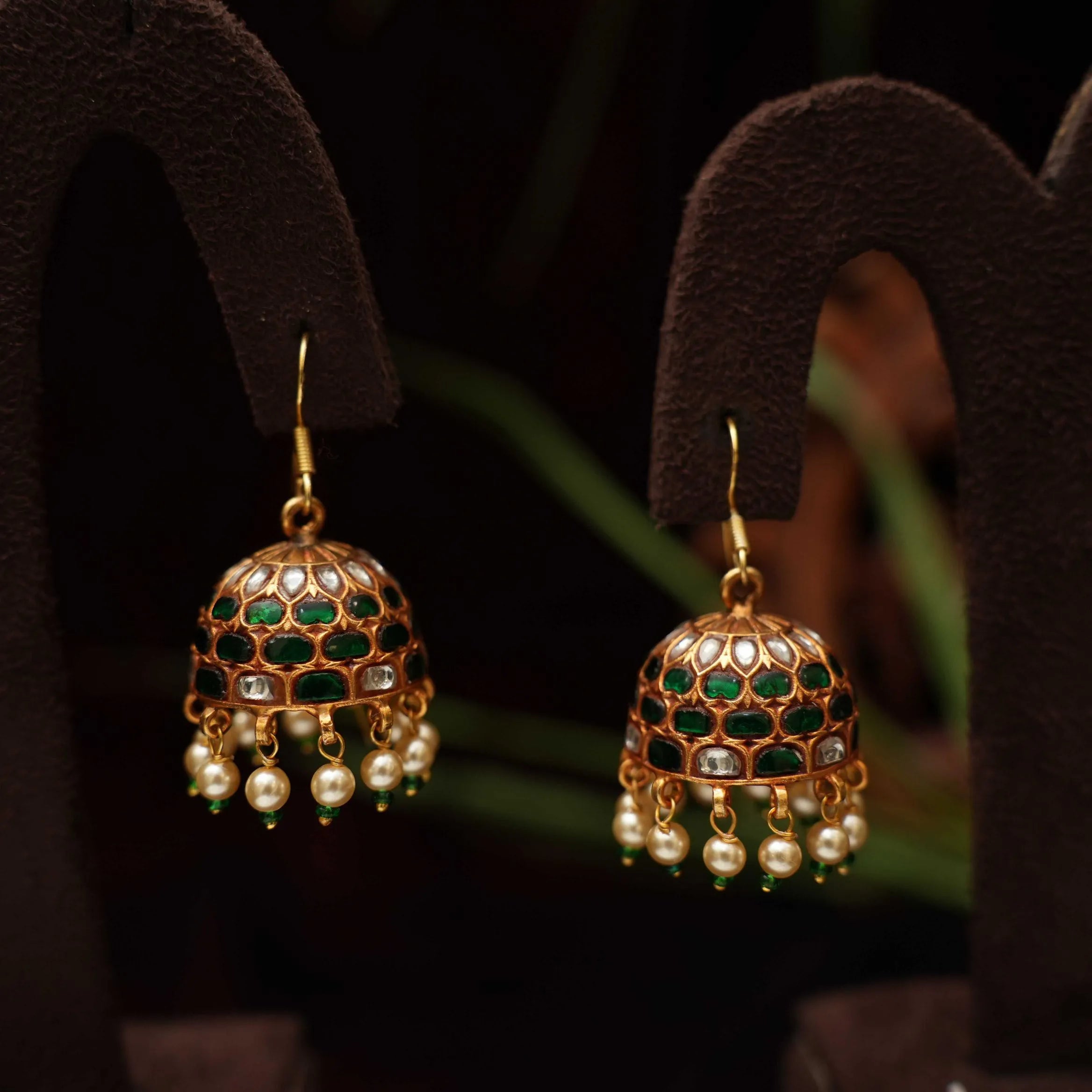 Deeksha Silver Jhumka Earrings