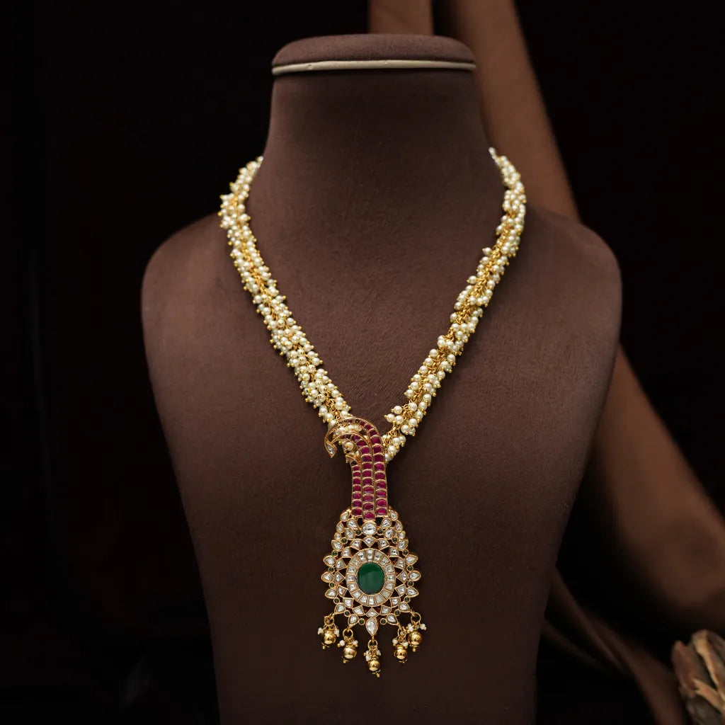 Deepali Pearl Polki Necklace
