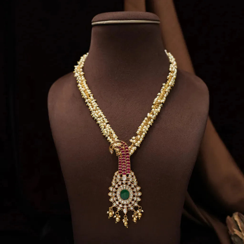 Deepali Pearl Polki Necklace