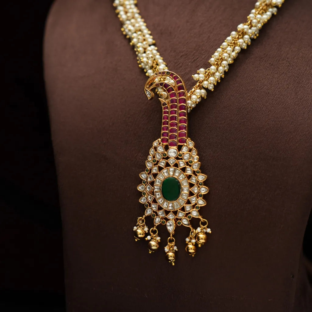 Deepali Pearl Polki Necklace