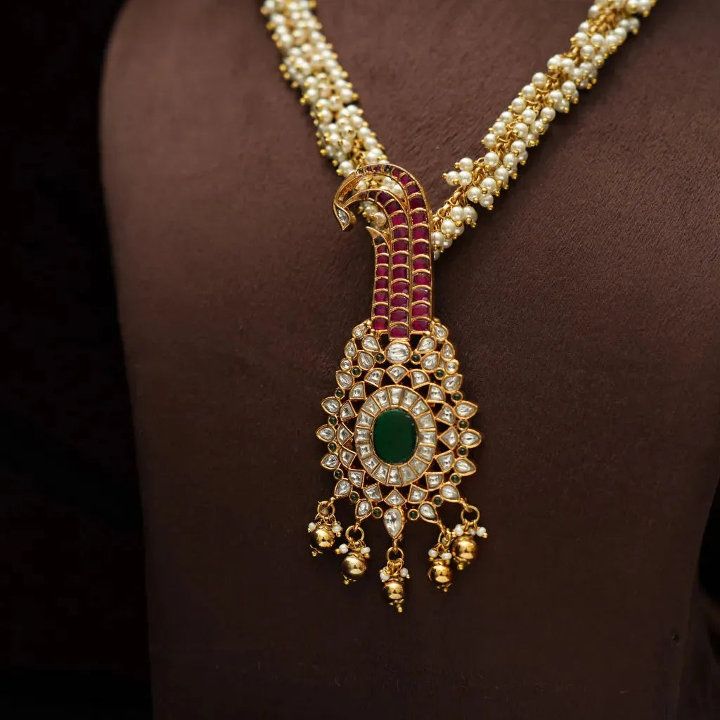 Deepali Pearl Polki Necklace