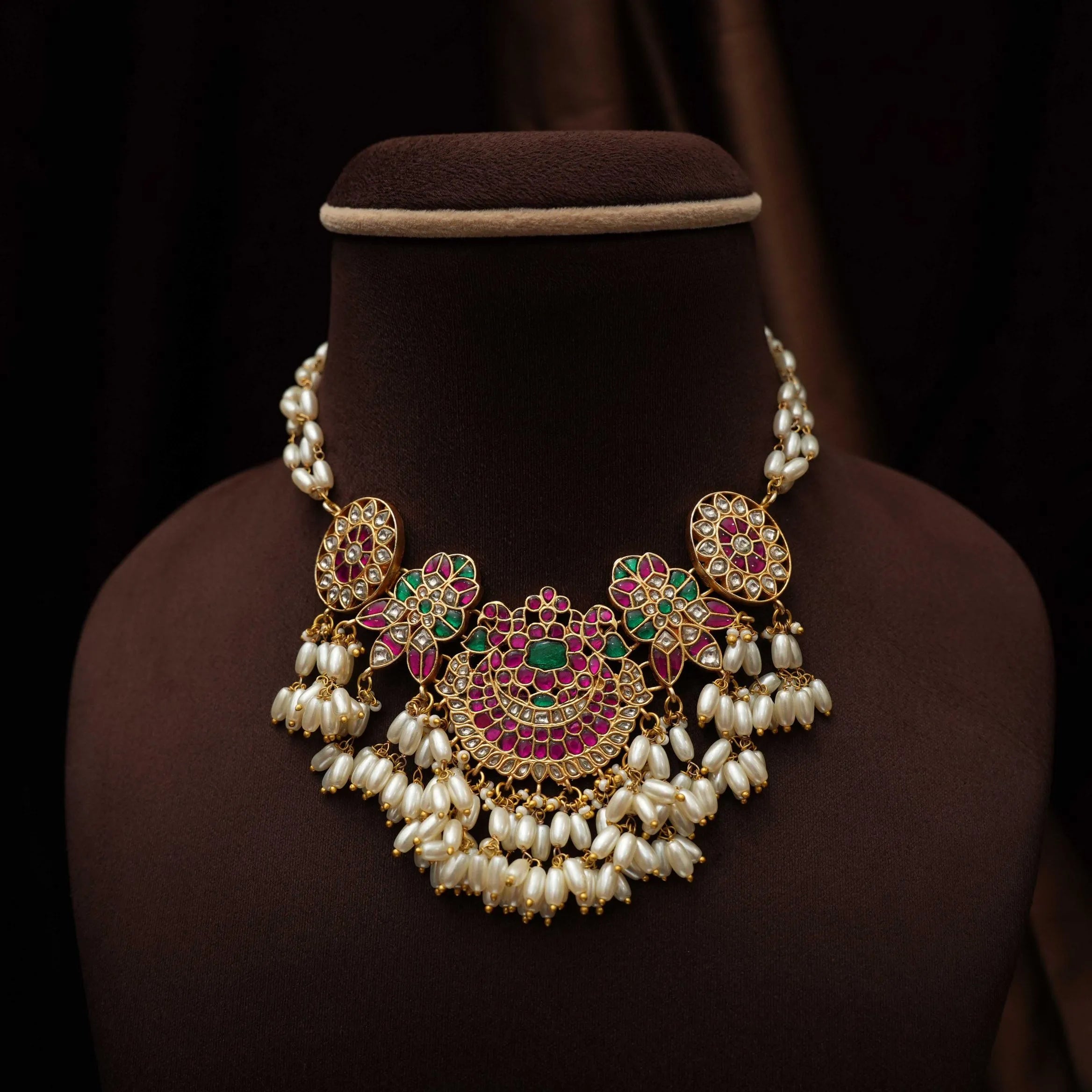 Deepti Pearl Polki Choker - Pearls