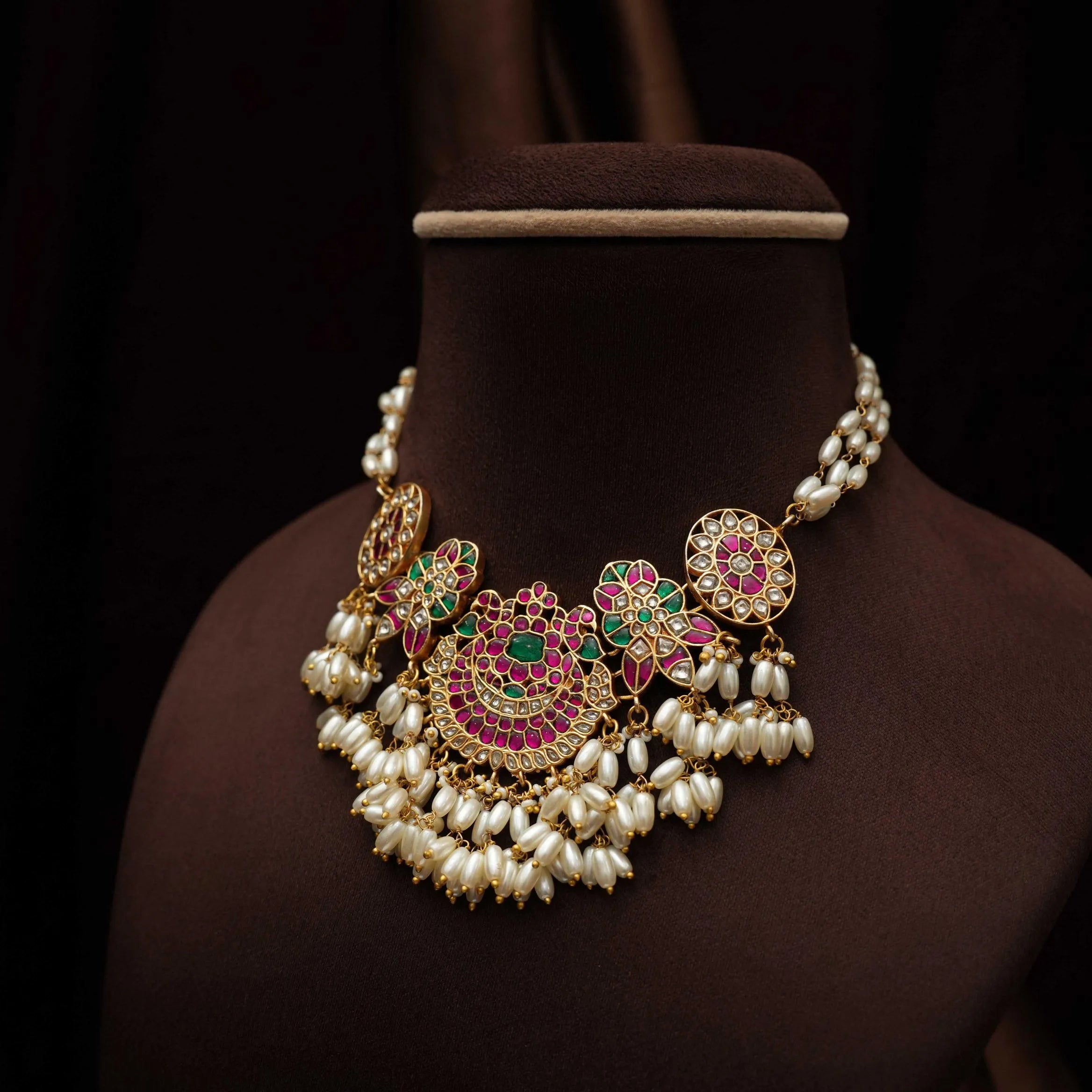 Deepti Pearl Polki Choker - Pearls