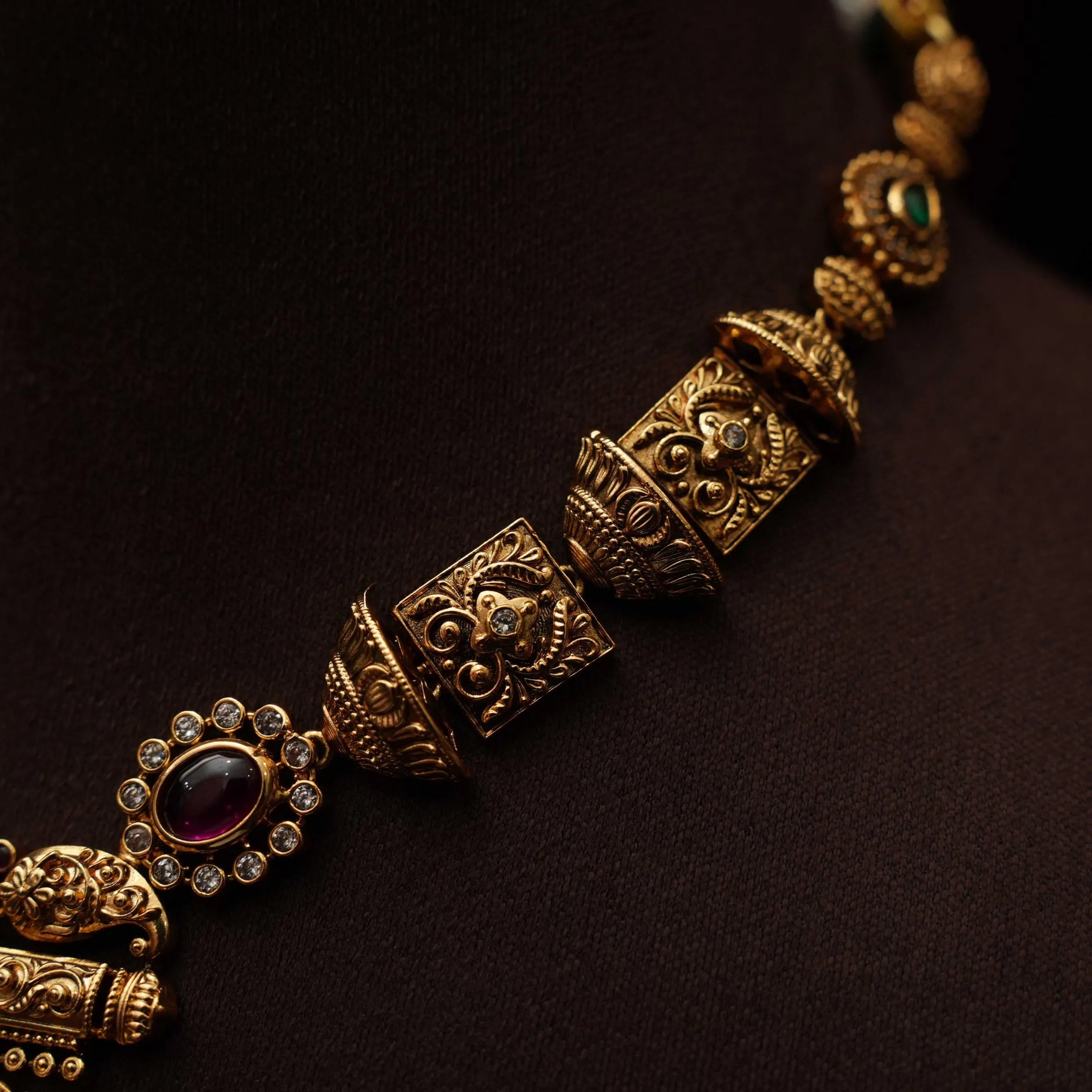 Devyesh Antique Necklace - Short
