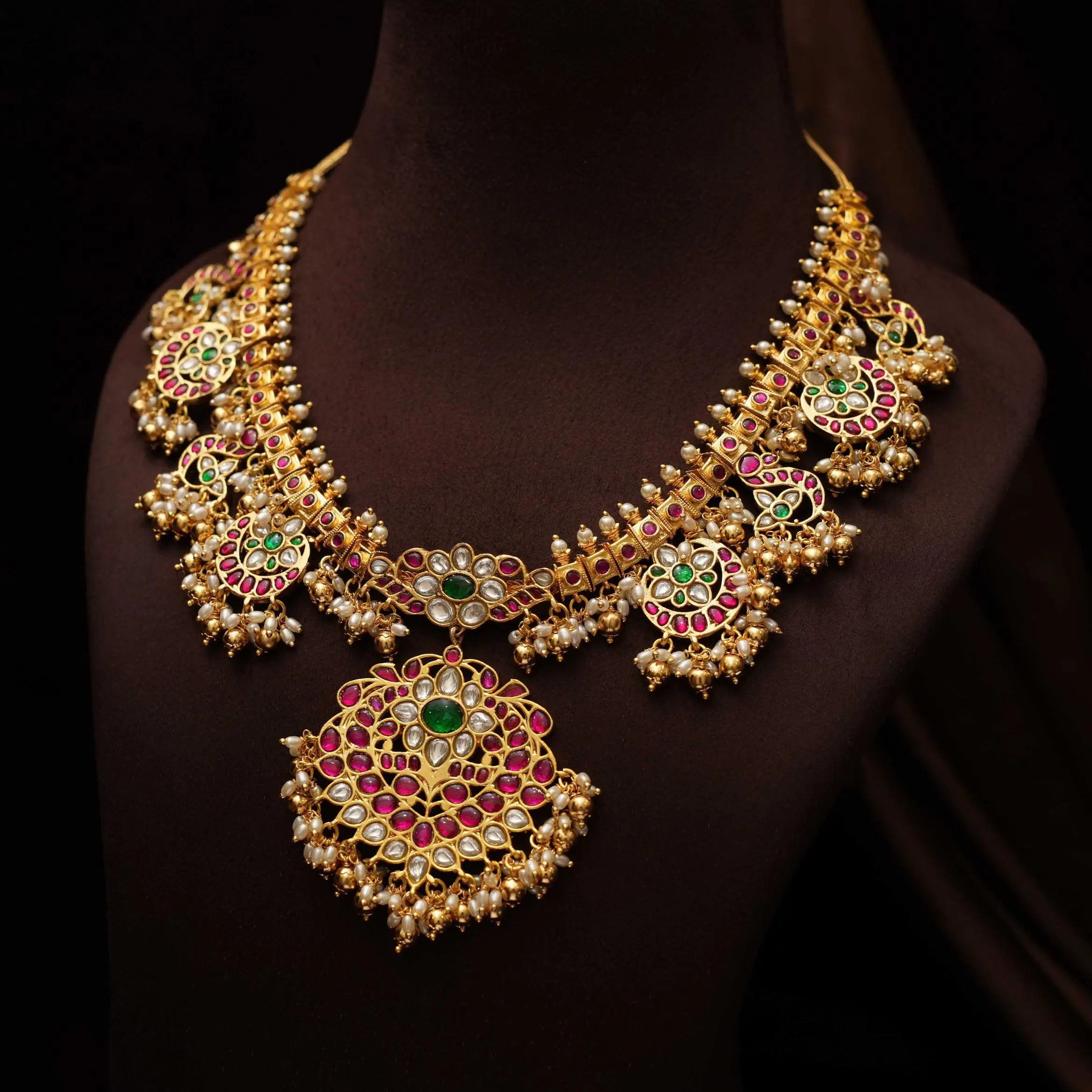 Dhanisha Antique Guttupusulu Necklace