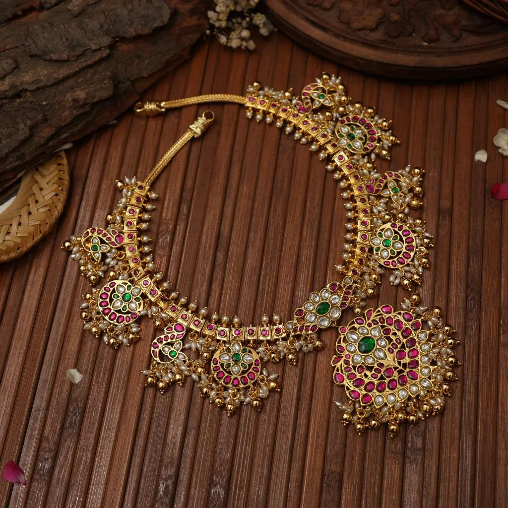 Dhanisha Antique Guttupusulu Necklace