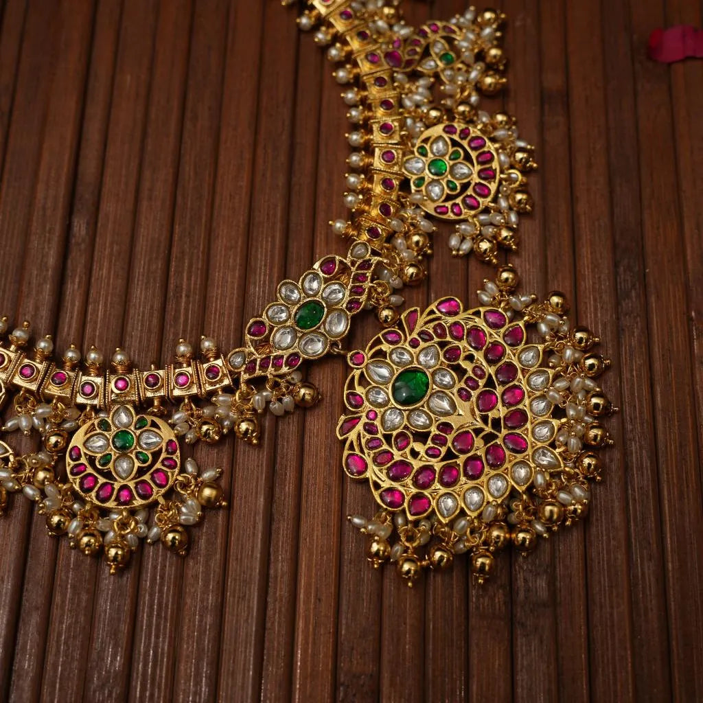 Dhanisha Antique Guttupusulu Necklace