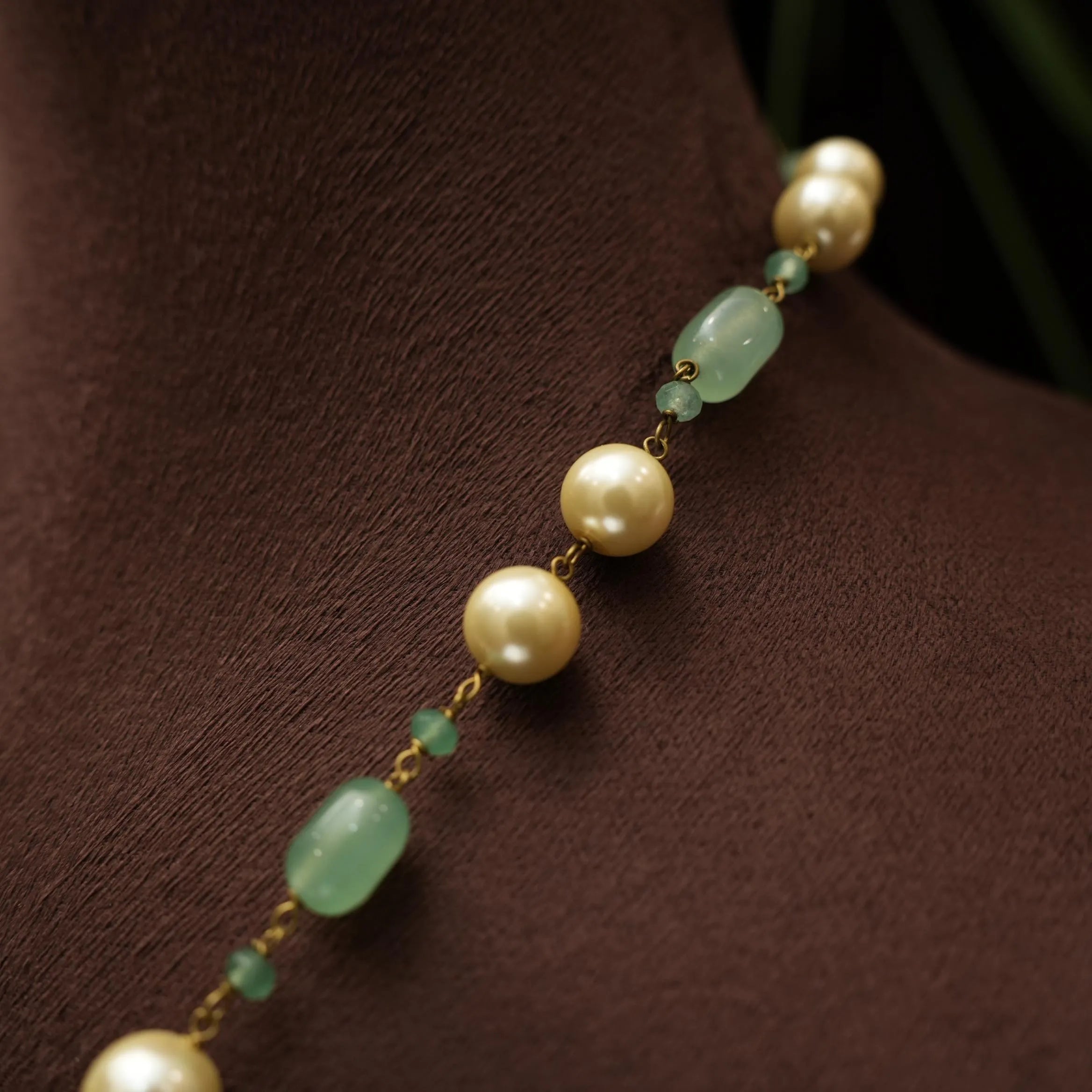 Dhara Beaded Necklace - Green