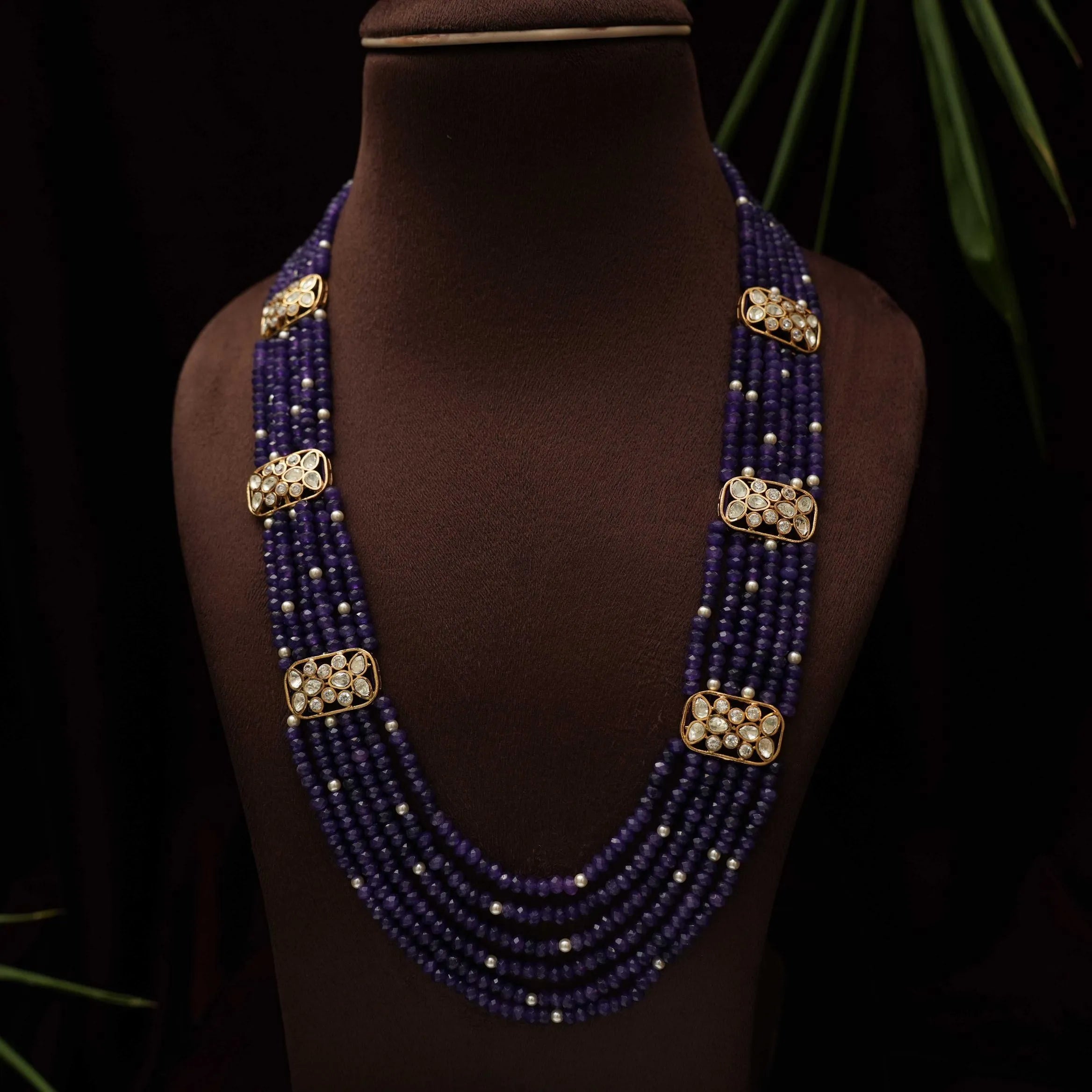 Dharika Beaded Necklace - Blue