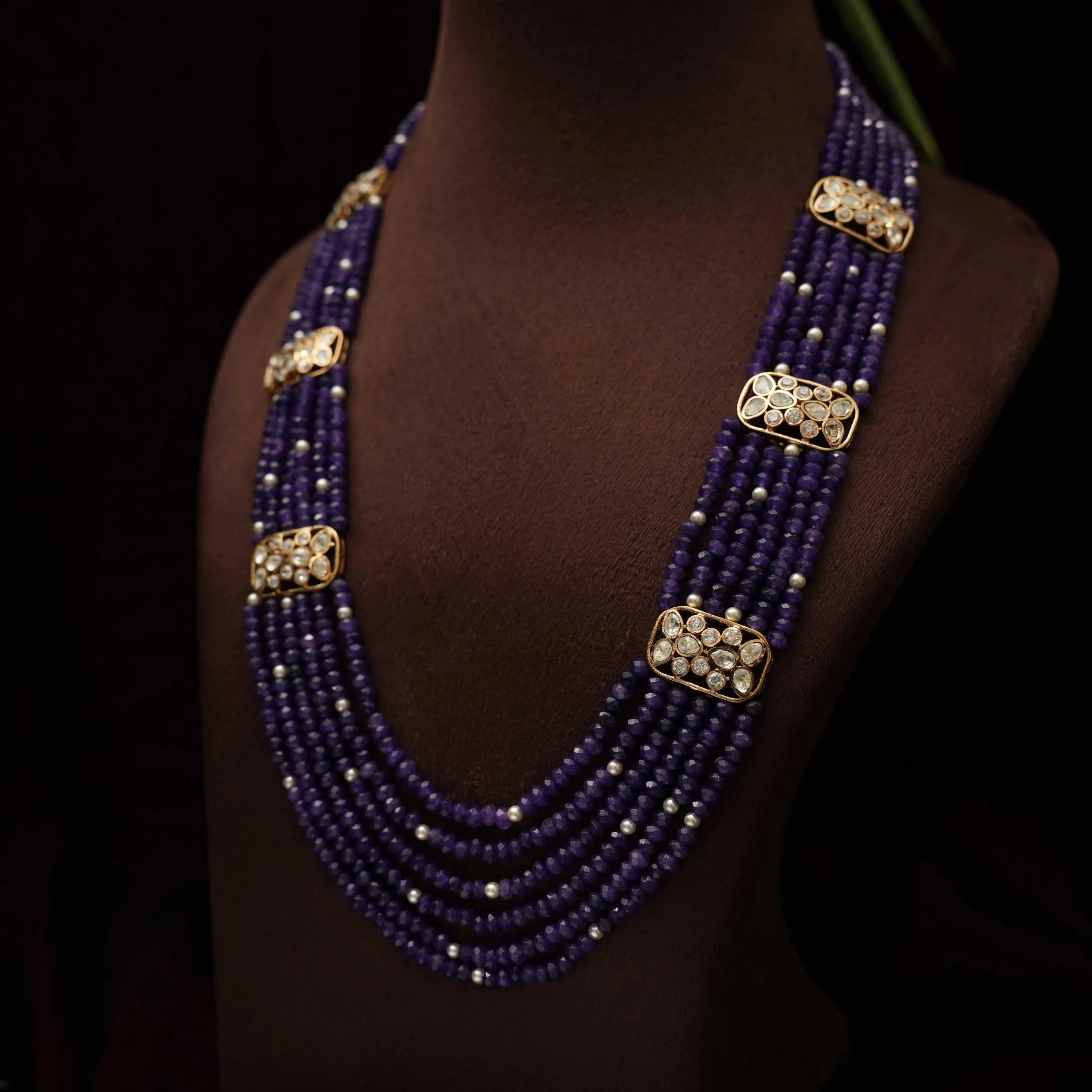 Dharika Beaded Necklace - Blue