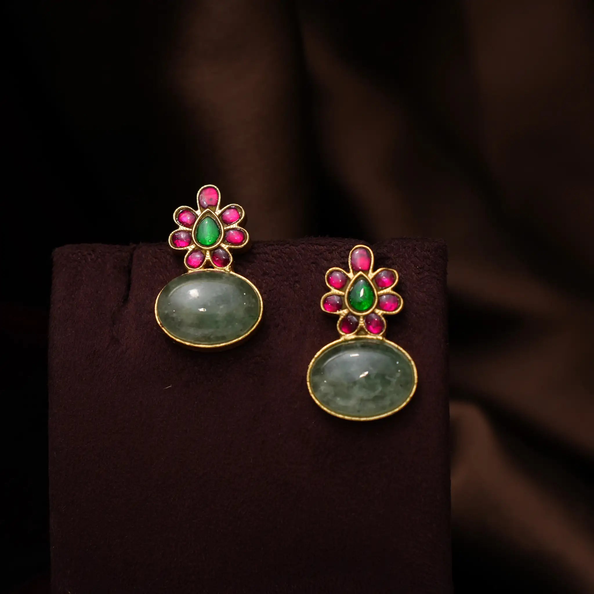 Dhwani Polki Choker - Light Green
