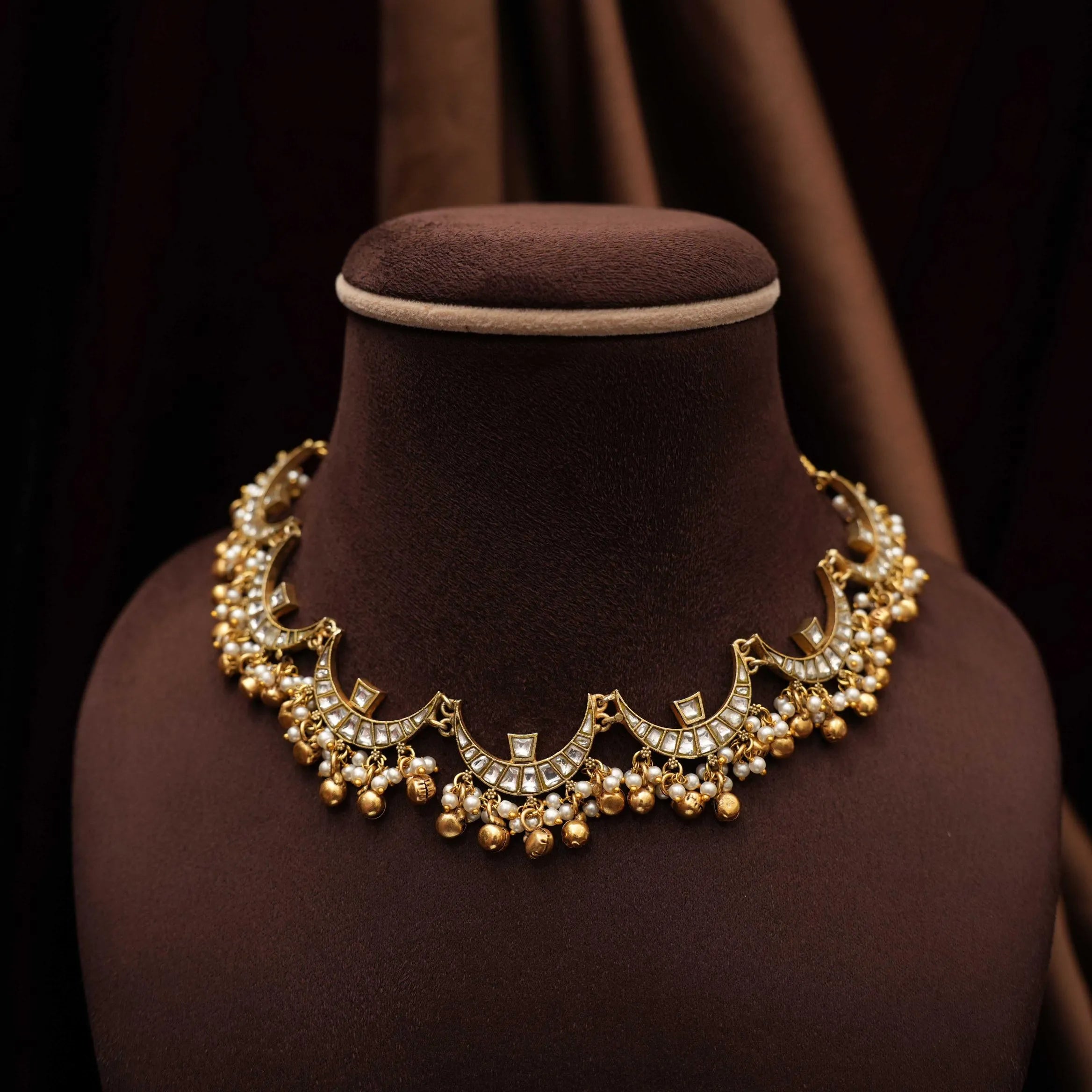 Dikshvi Chand Polki Necklace
