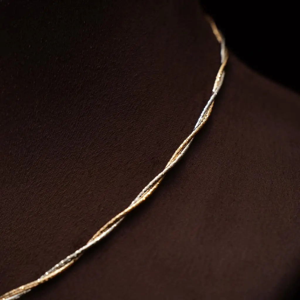 Dikshvi Zircon Hasli Necklace - Yellow