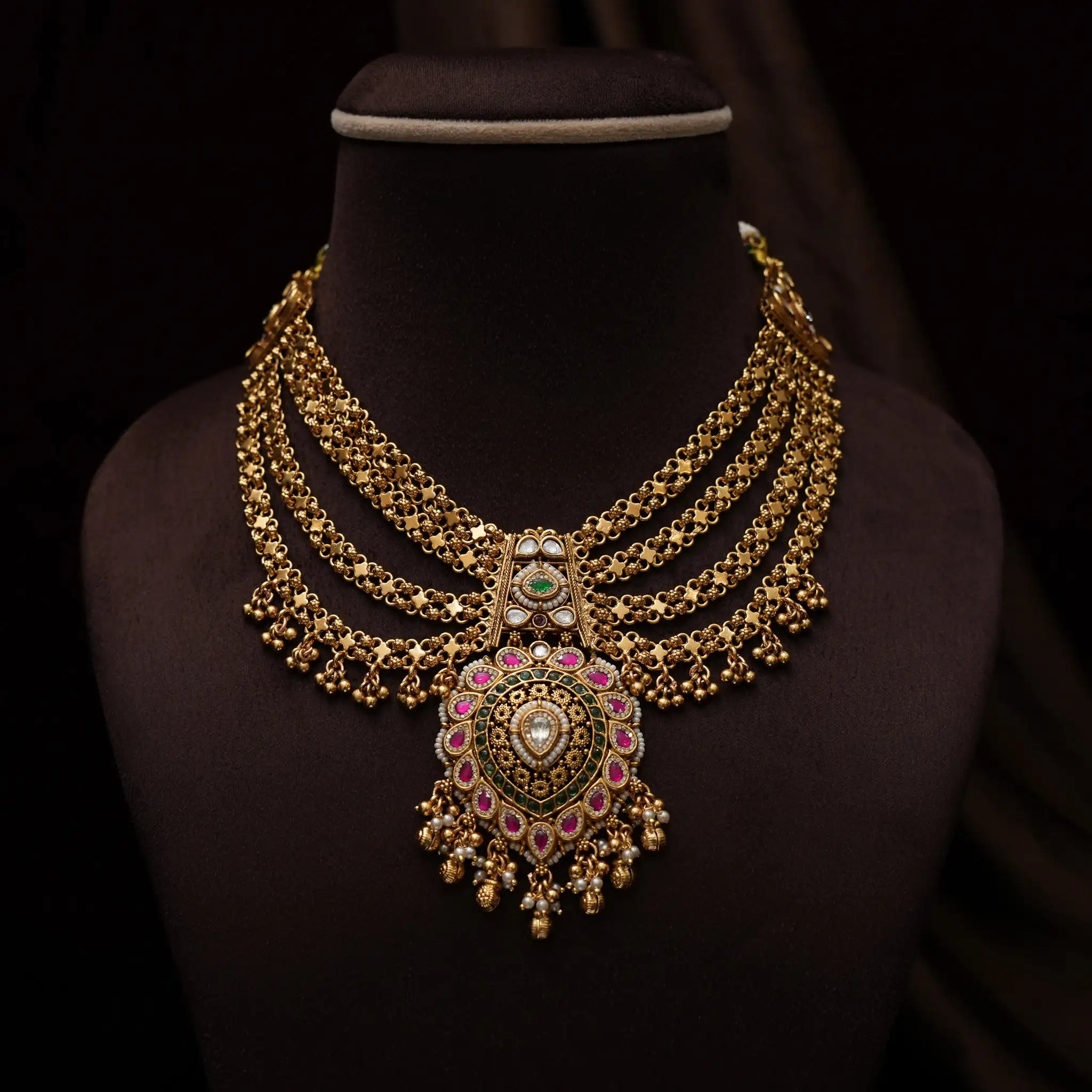 Dipika Antique Necklace - Short