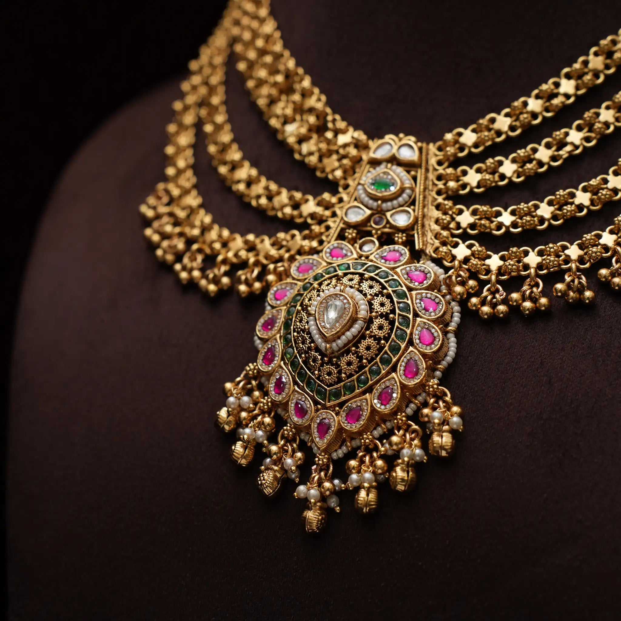 Dipika Antique Necklace - Short