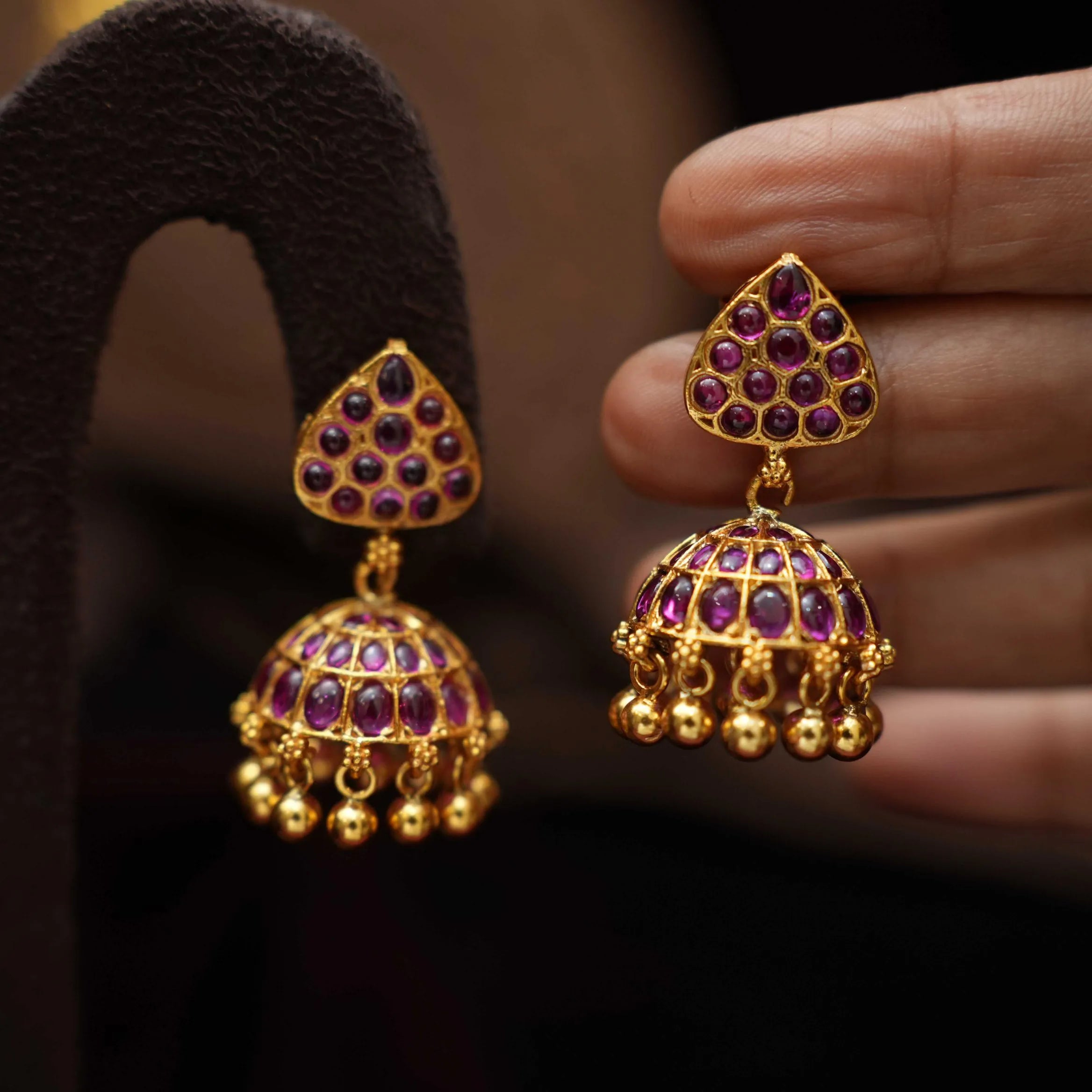 Ditya Silver Jhumka Earrings