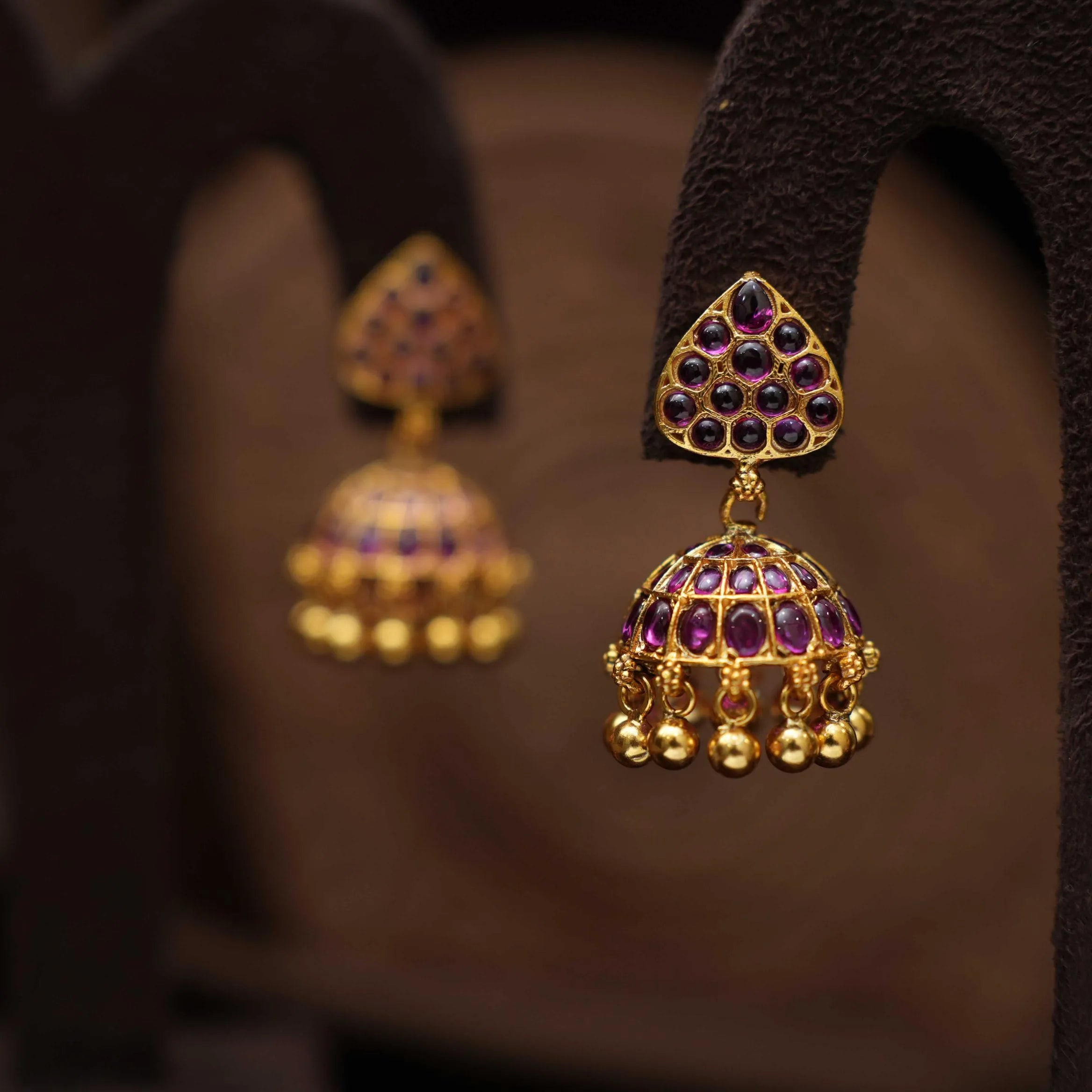 Ditya Silver Jhumka Earrings