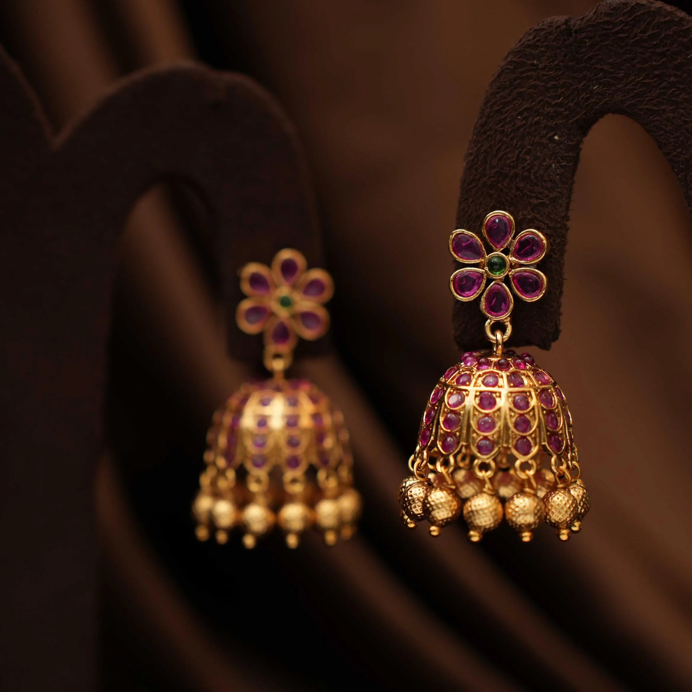 Divyam Antique Jhumka Earrings