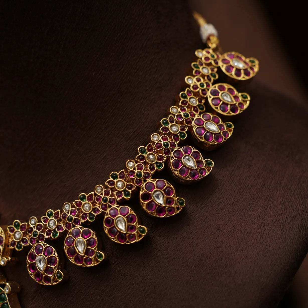 Diya Antique Mango Necklace - Short