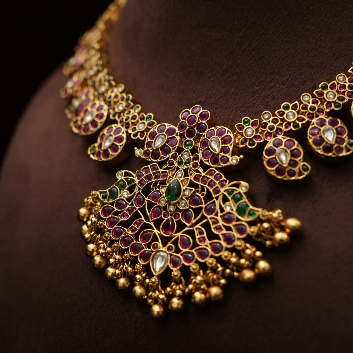 Diya Antique Mango Necklace - Short