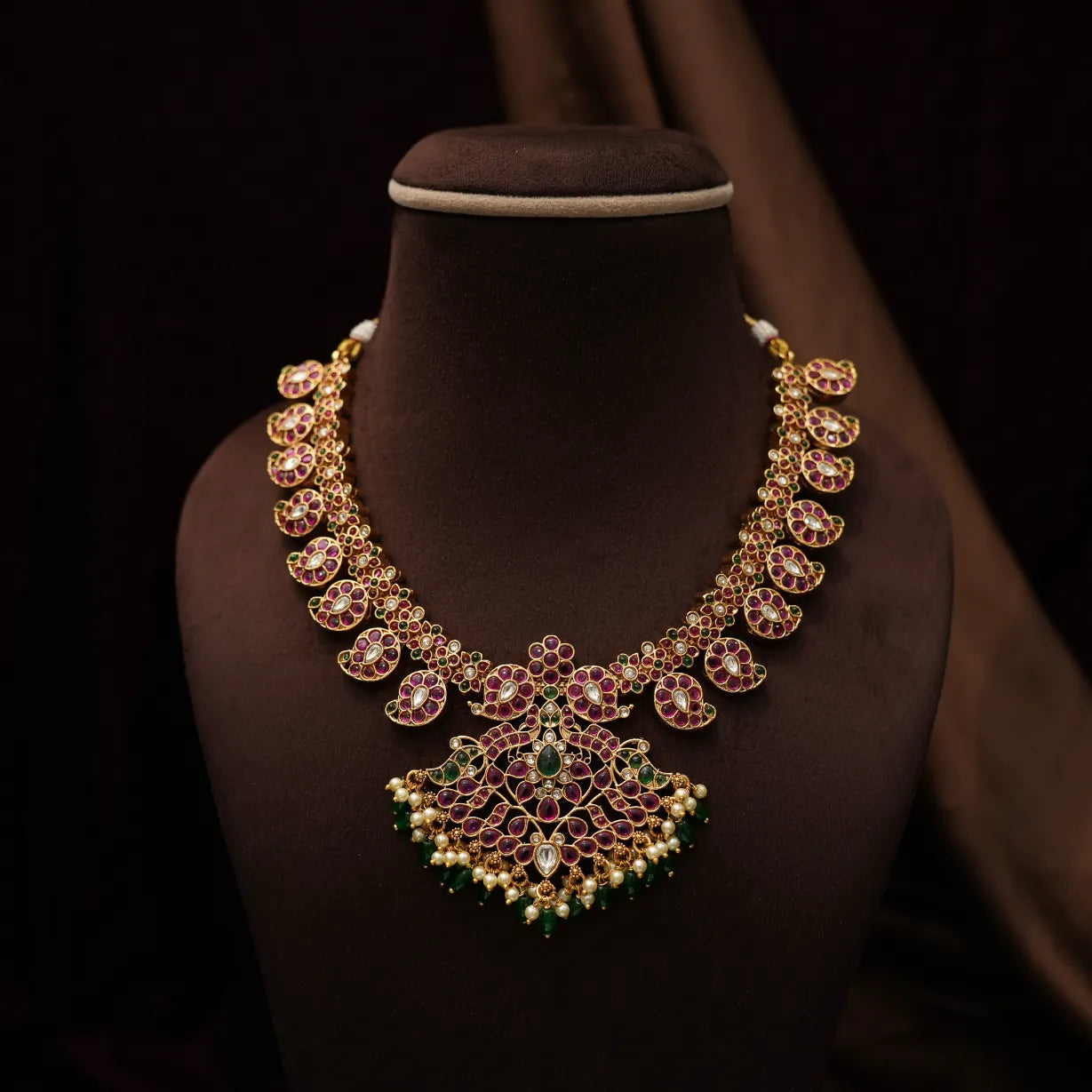 Diya Antique Mango Necklace - Lina Short