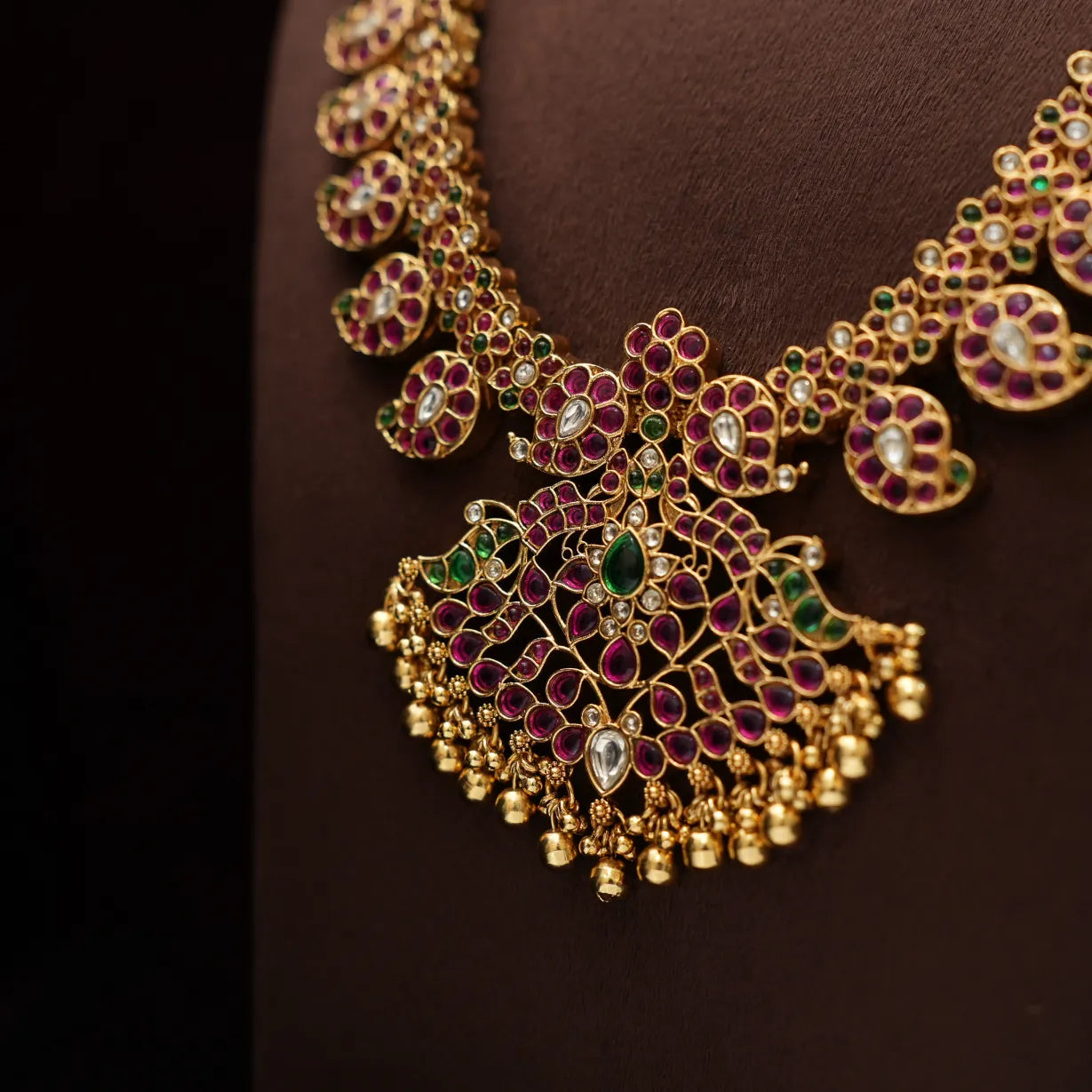 Diya Antique Mango Necklace - Long