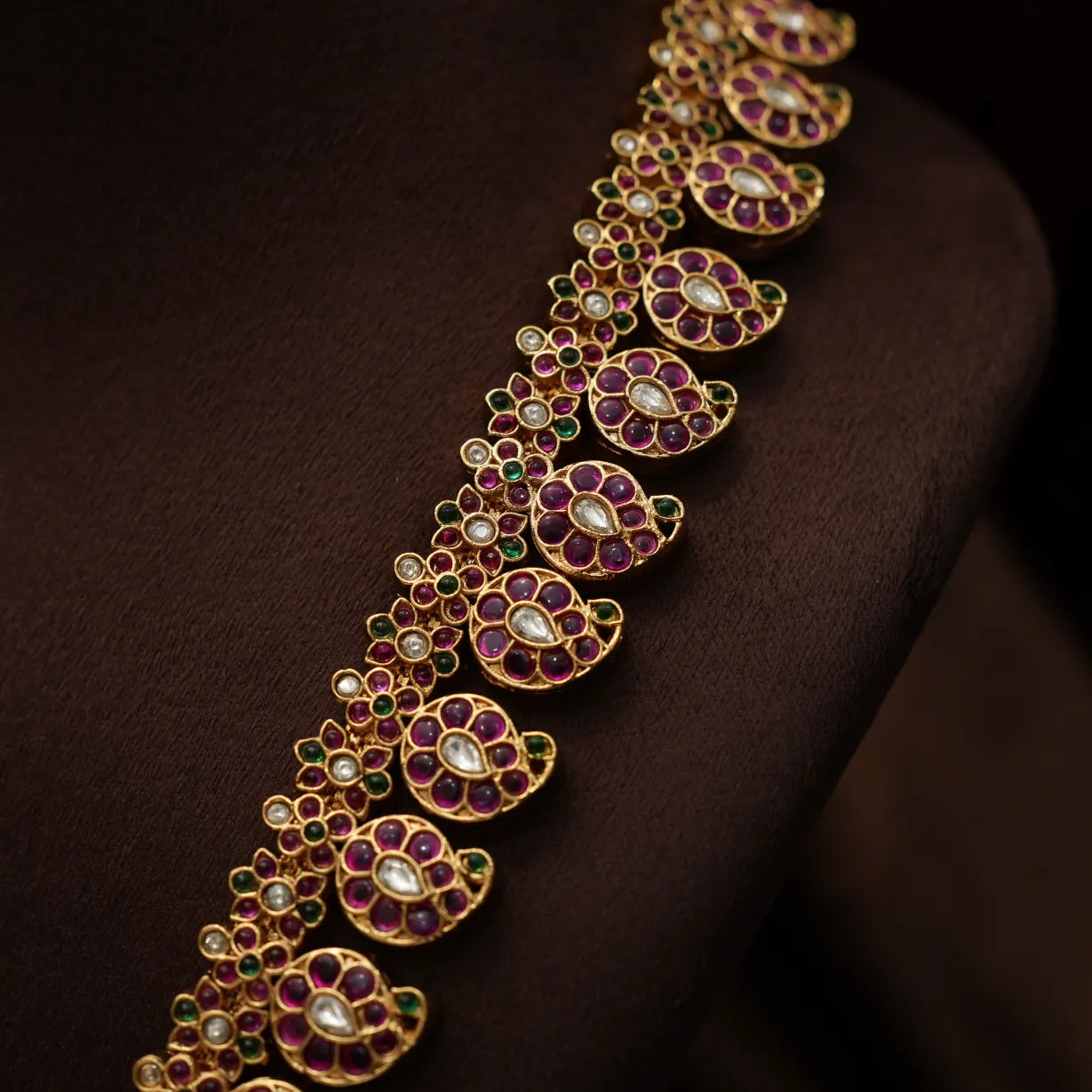 Diya Antique Mango Necklace - Long