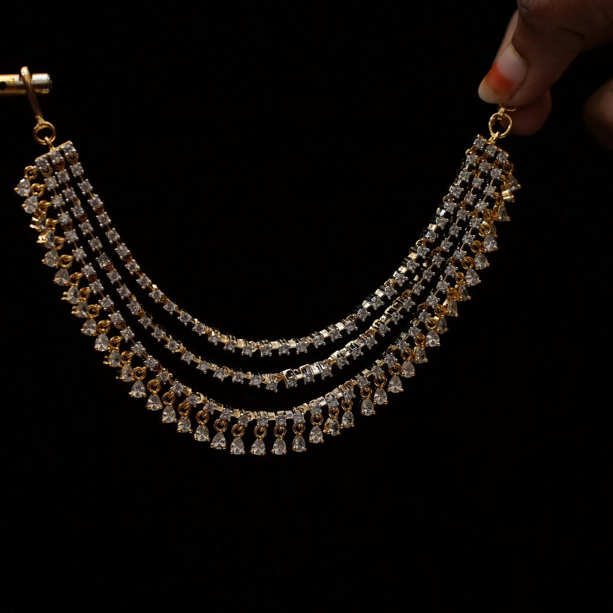 Dovie Zircon Ear Chain