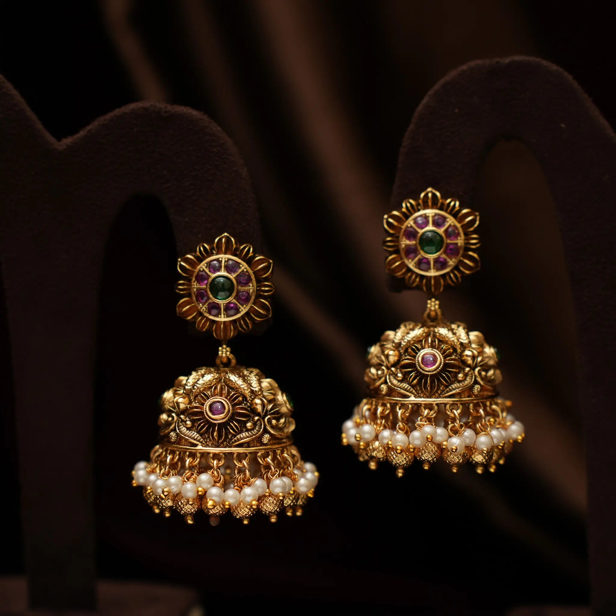 Doyel Antique Jhumka Earrings