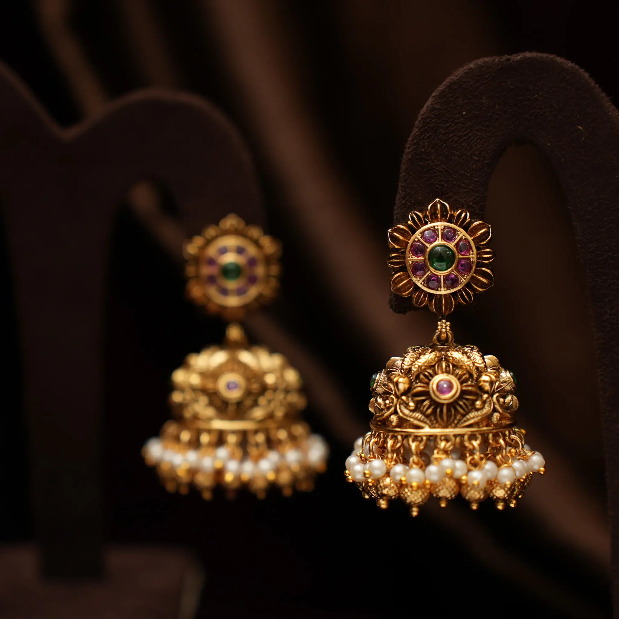 Doyel Antique Jhumka Earrings