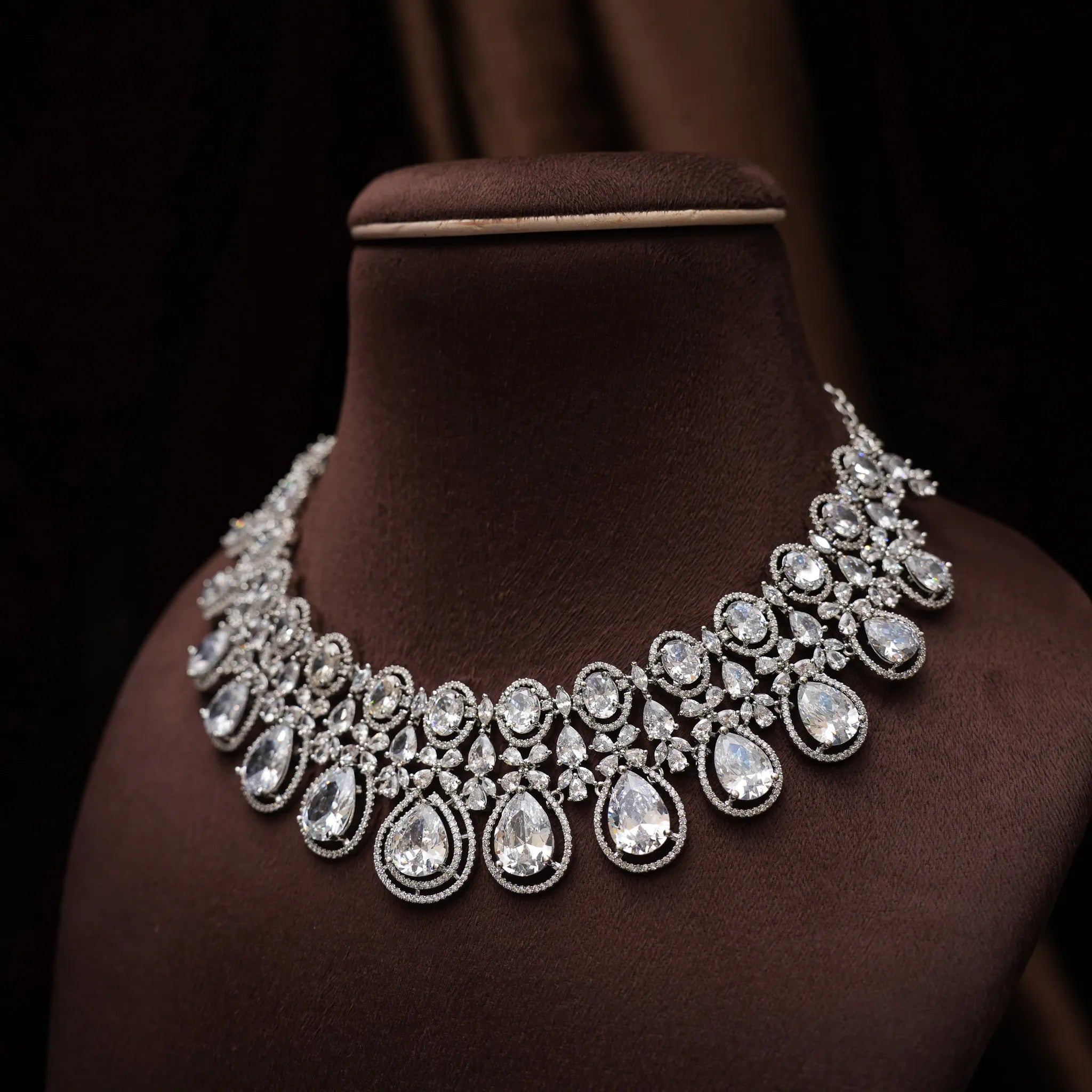 Dulice Zircon Necklace - White