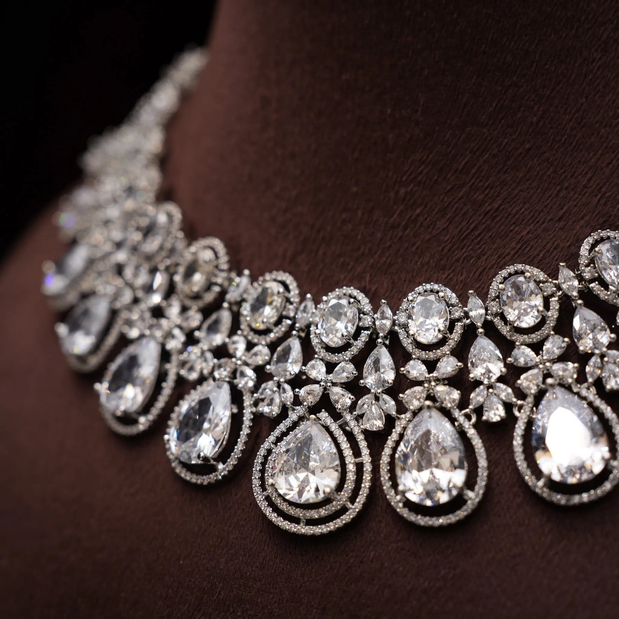 Dulice Zircon Necklace - White