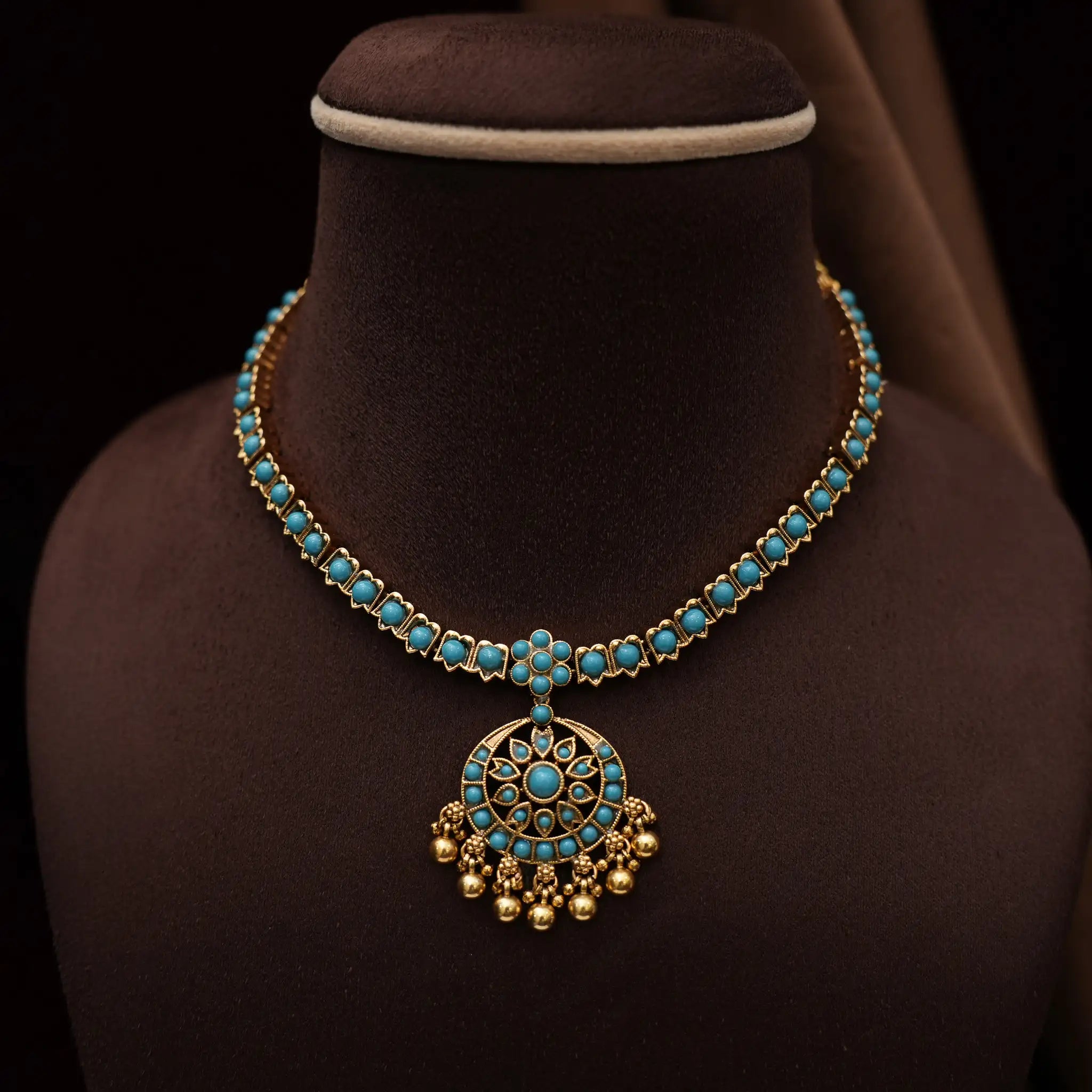 Dutt Antique Necklace - Turquoise