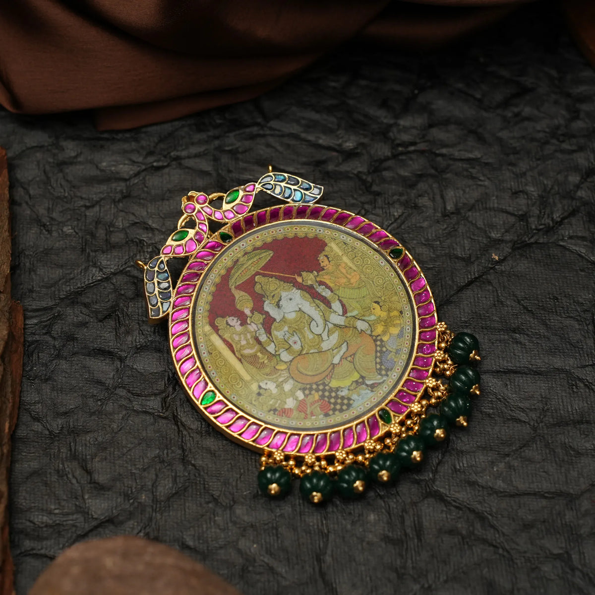 Dvaimaturaya Polki Pendant