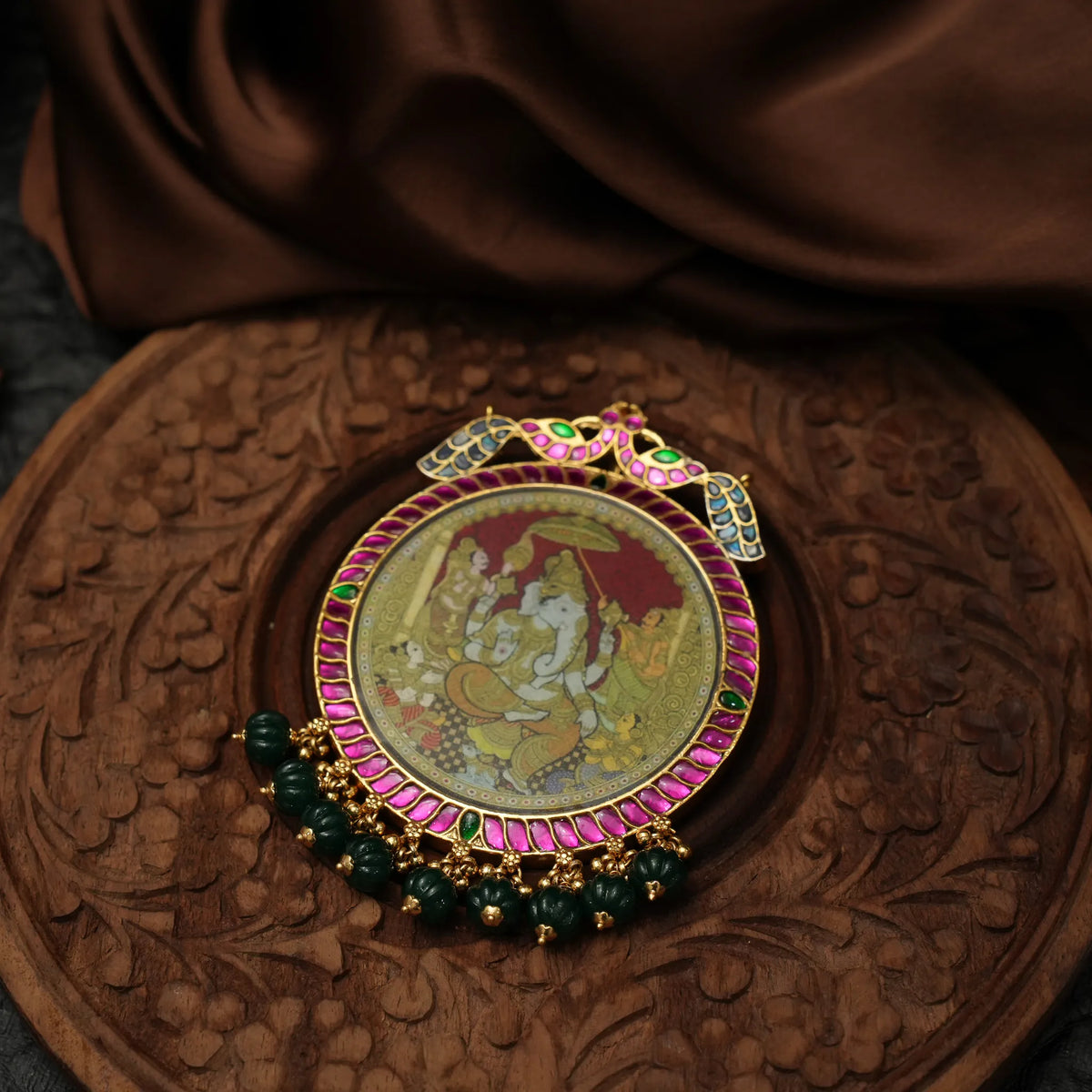 Dvaimaturaya Polki Pendant