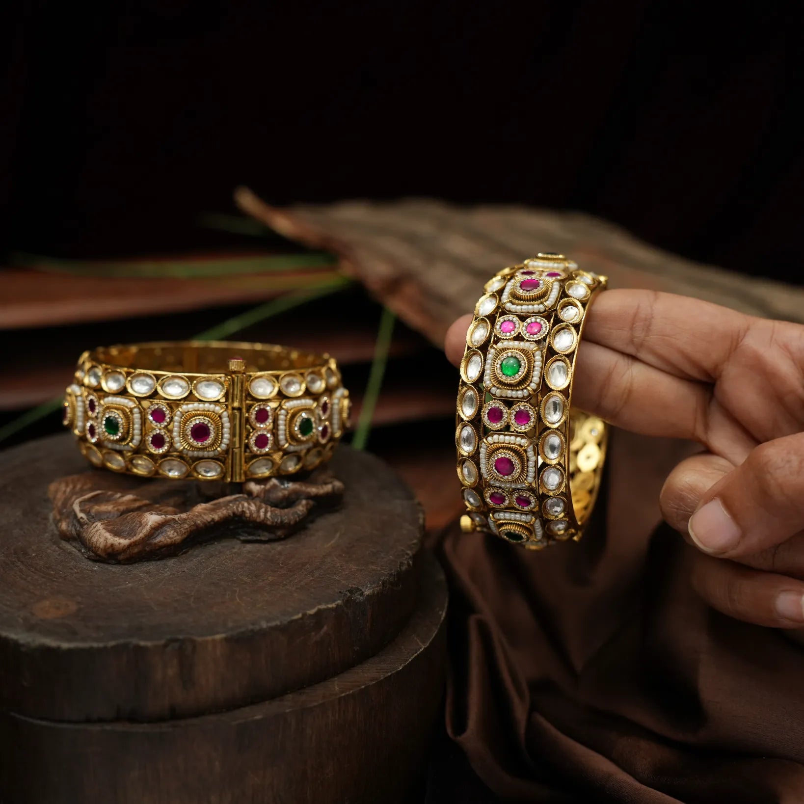 Dyumna Polki Statement Bangles
