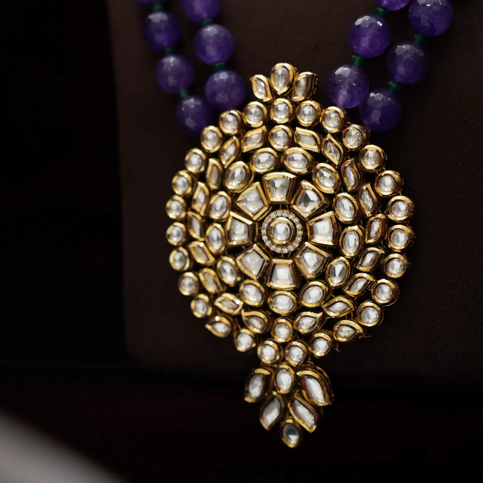 Ehimaya Beaded Kundan Necklace