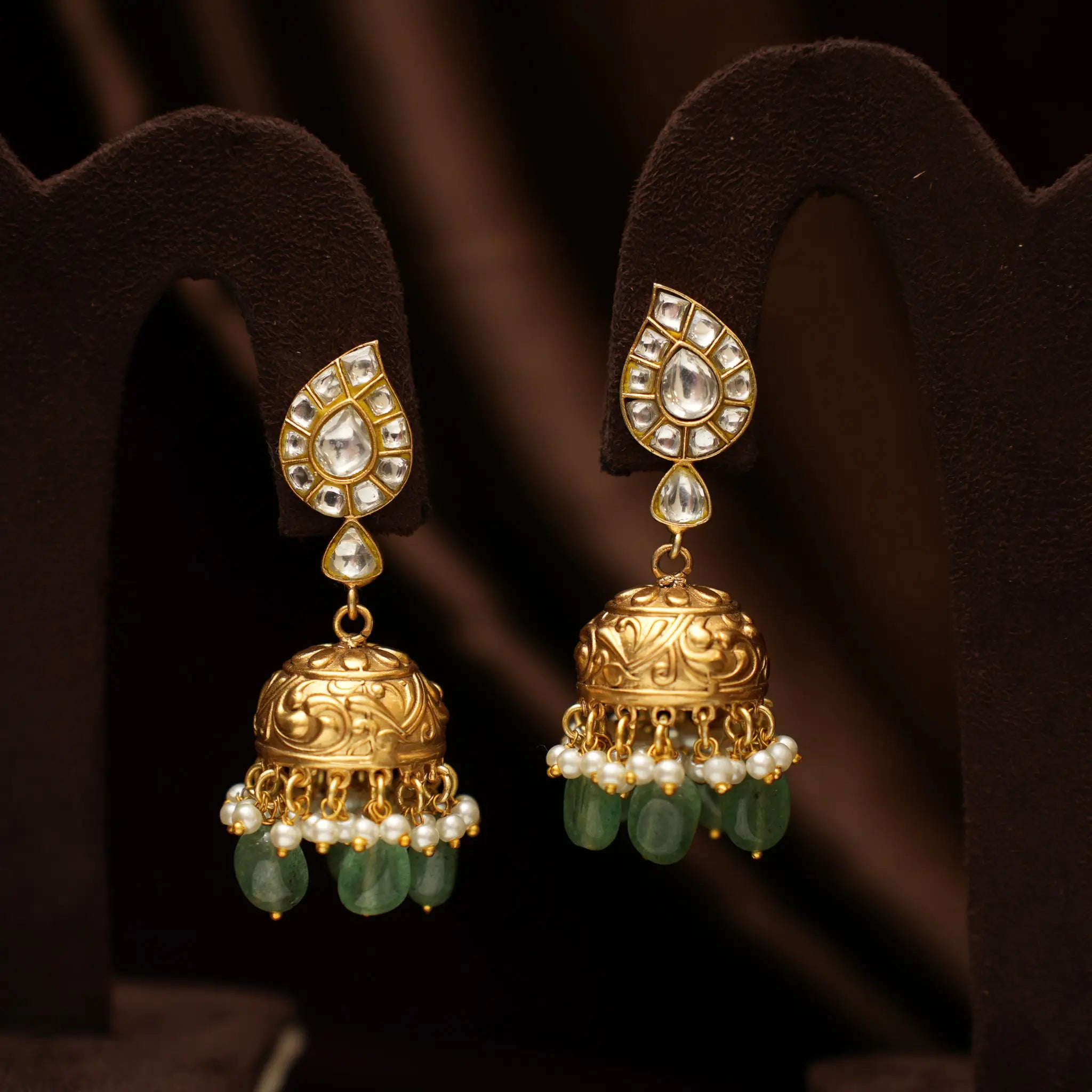 Eila Antique Jhumka Earrings