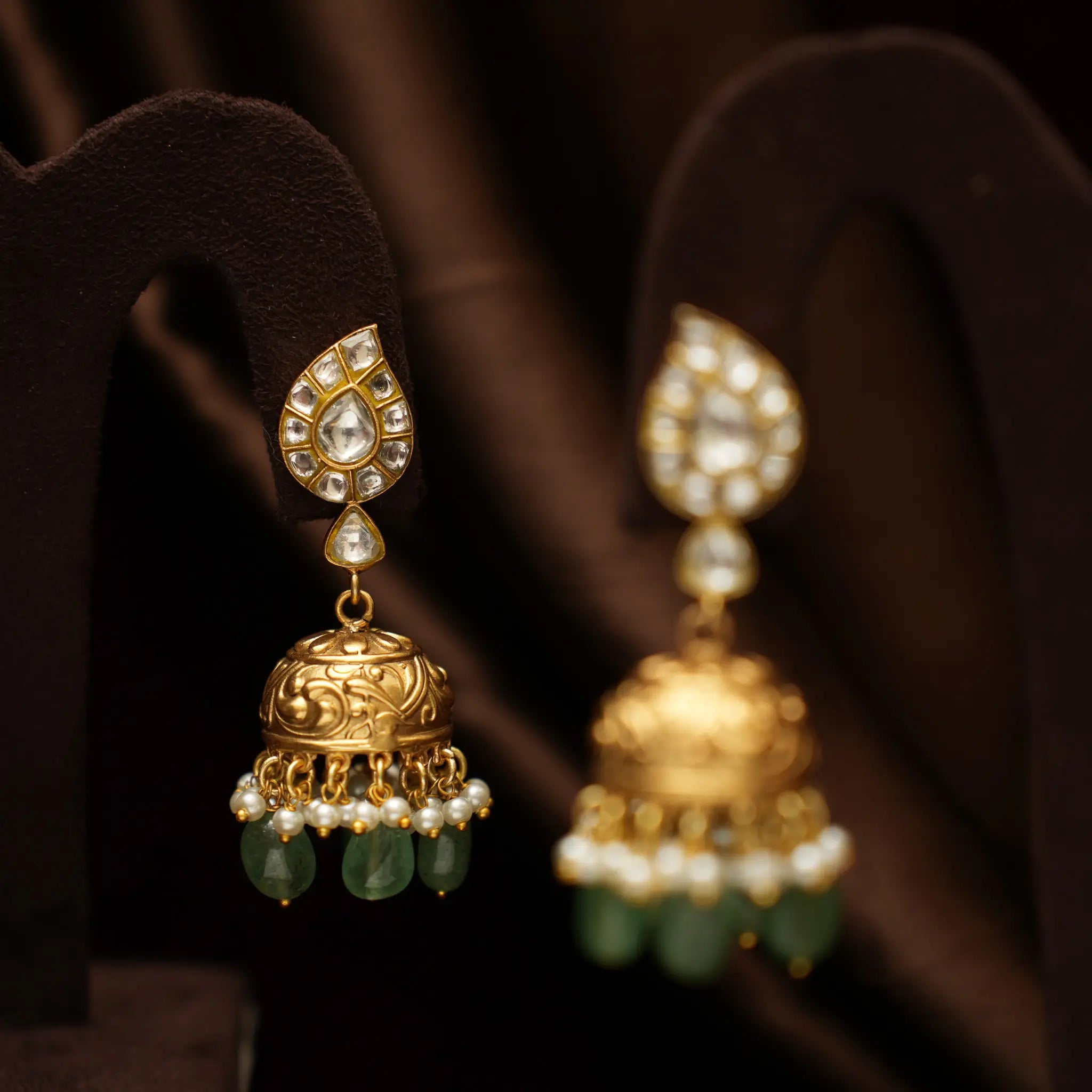 Eila Antique Jhumka Earrings