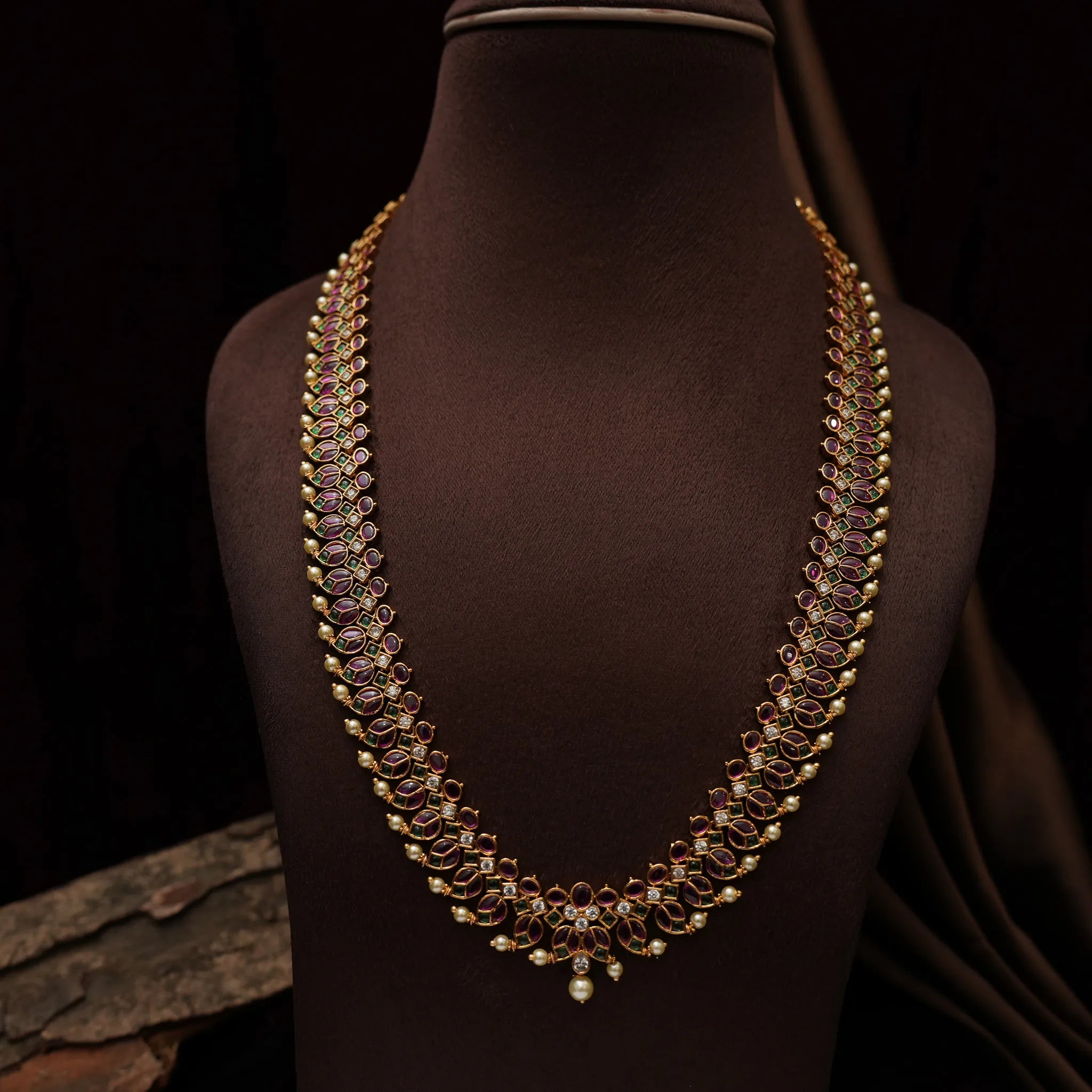 Ekaja Antique Necklace - Red & Green