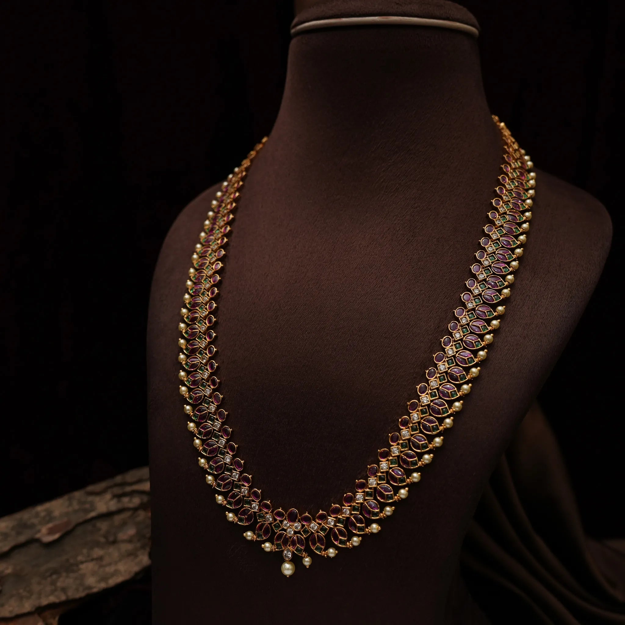 Ekaja Antique Necklace - Red & Green