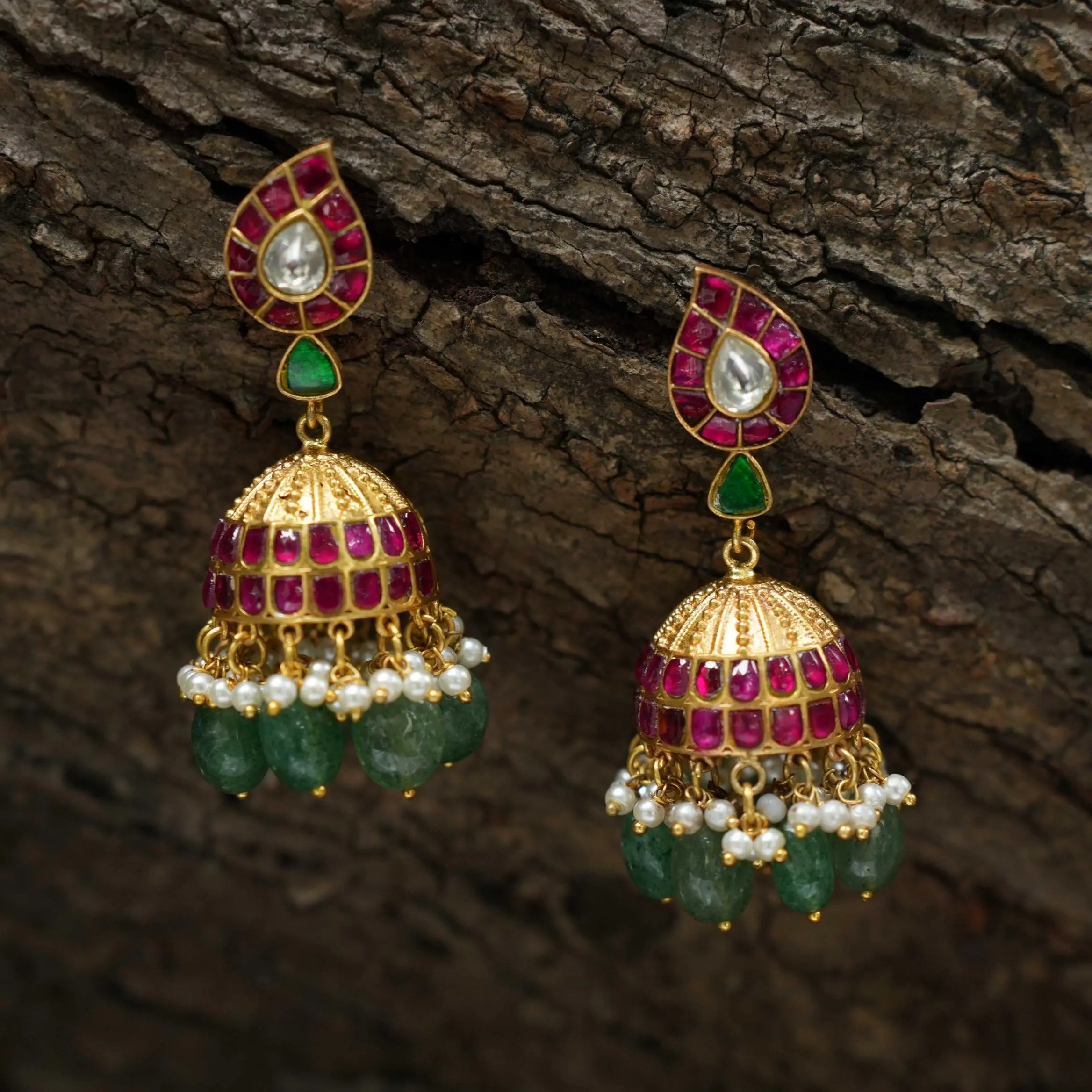 Ekanika Antique Jhumka Earrings