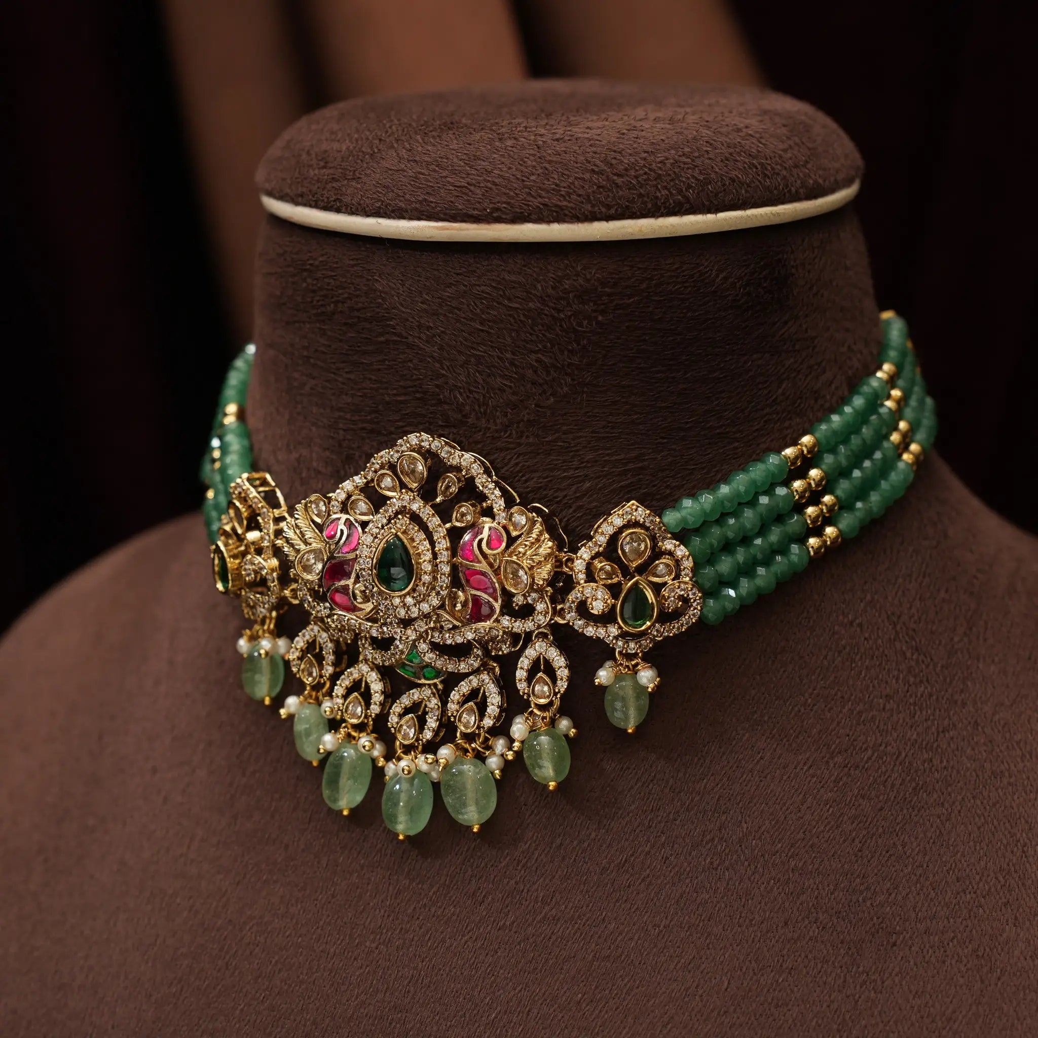 Ekisha Beaded Polki Choker