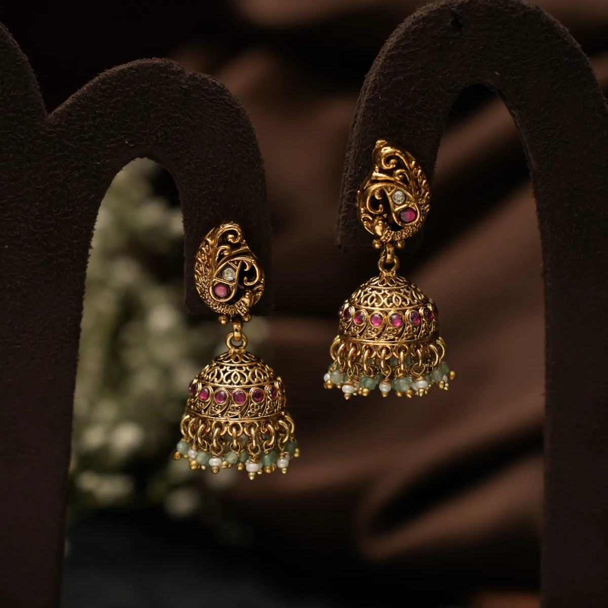 Eliana Antique Jhumka Earrings