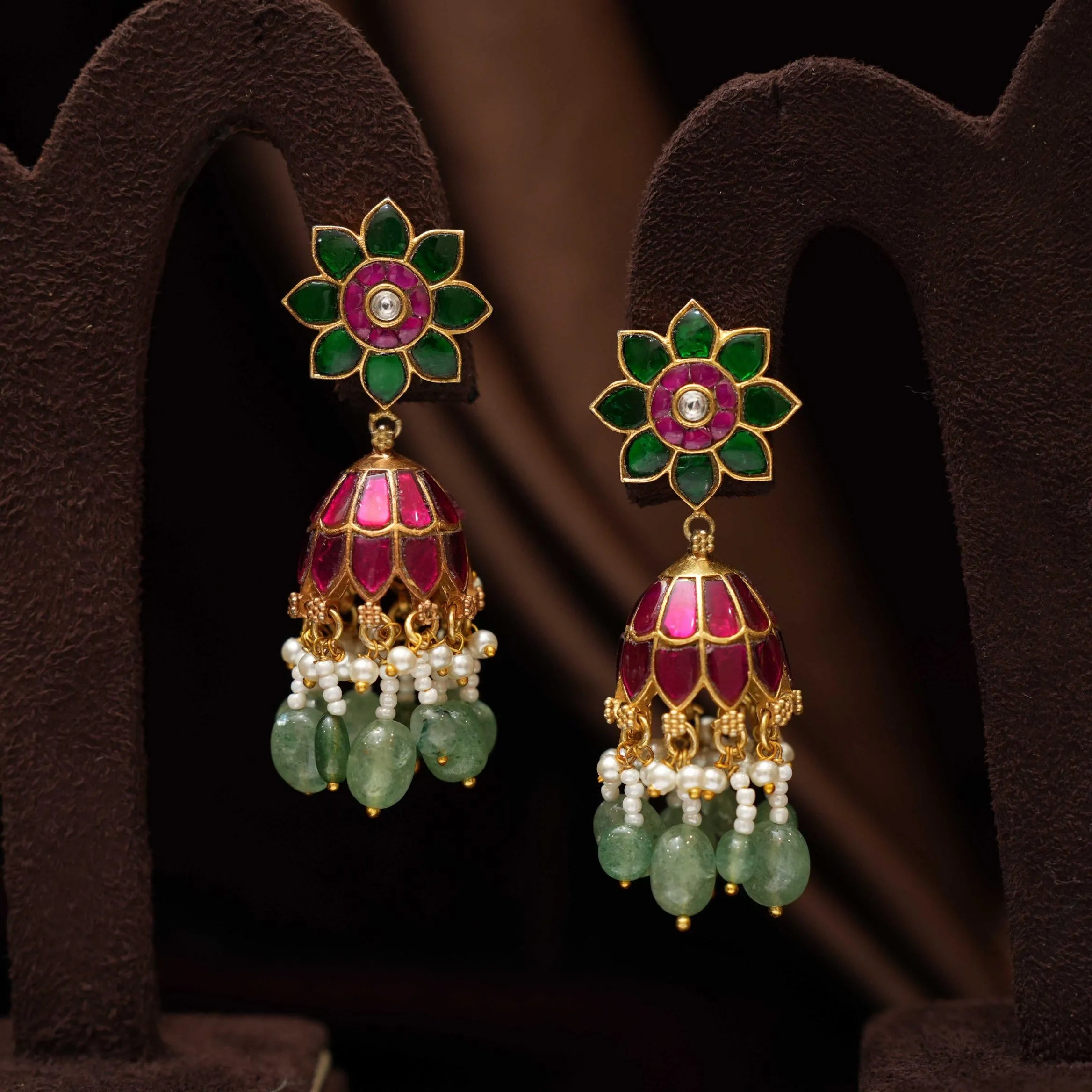 Elina Polki Jhumka Earrings