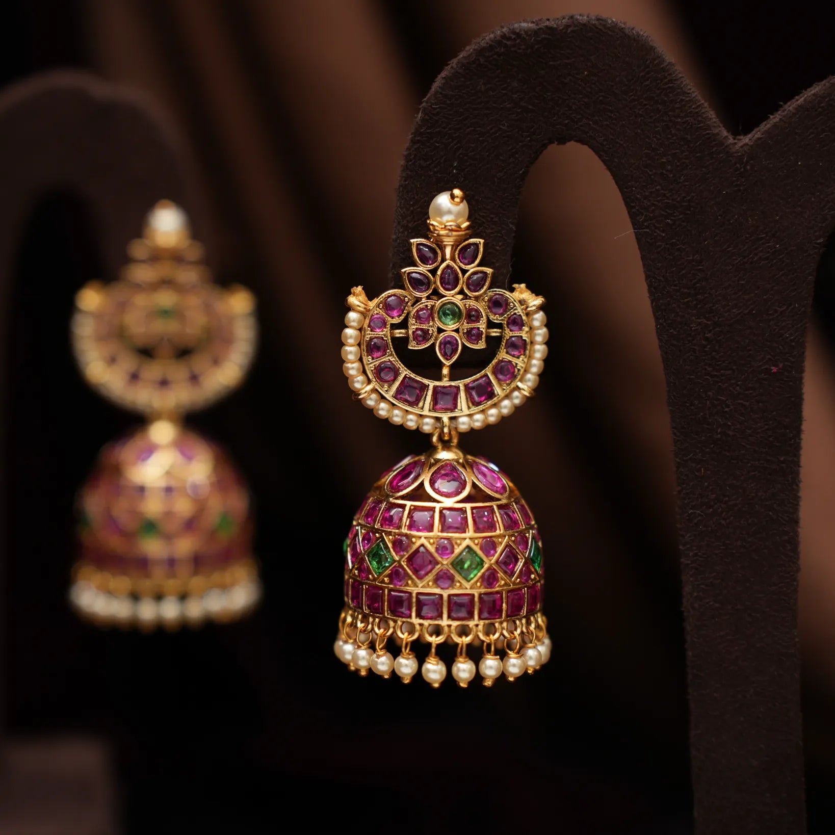 Emika Antique Jhumka Earrings