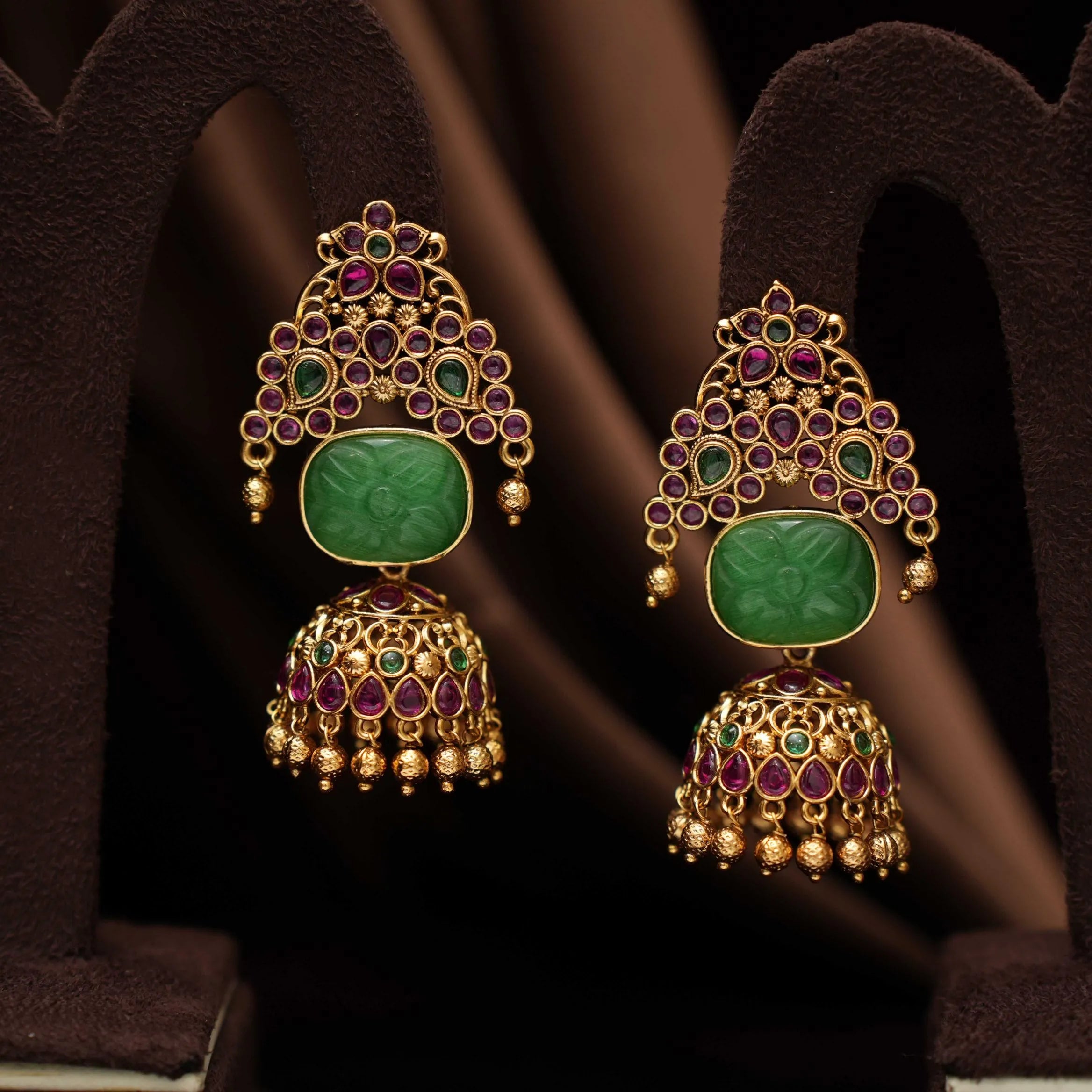 Eshal Antique Jhumka Earrings