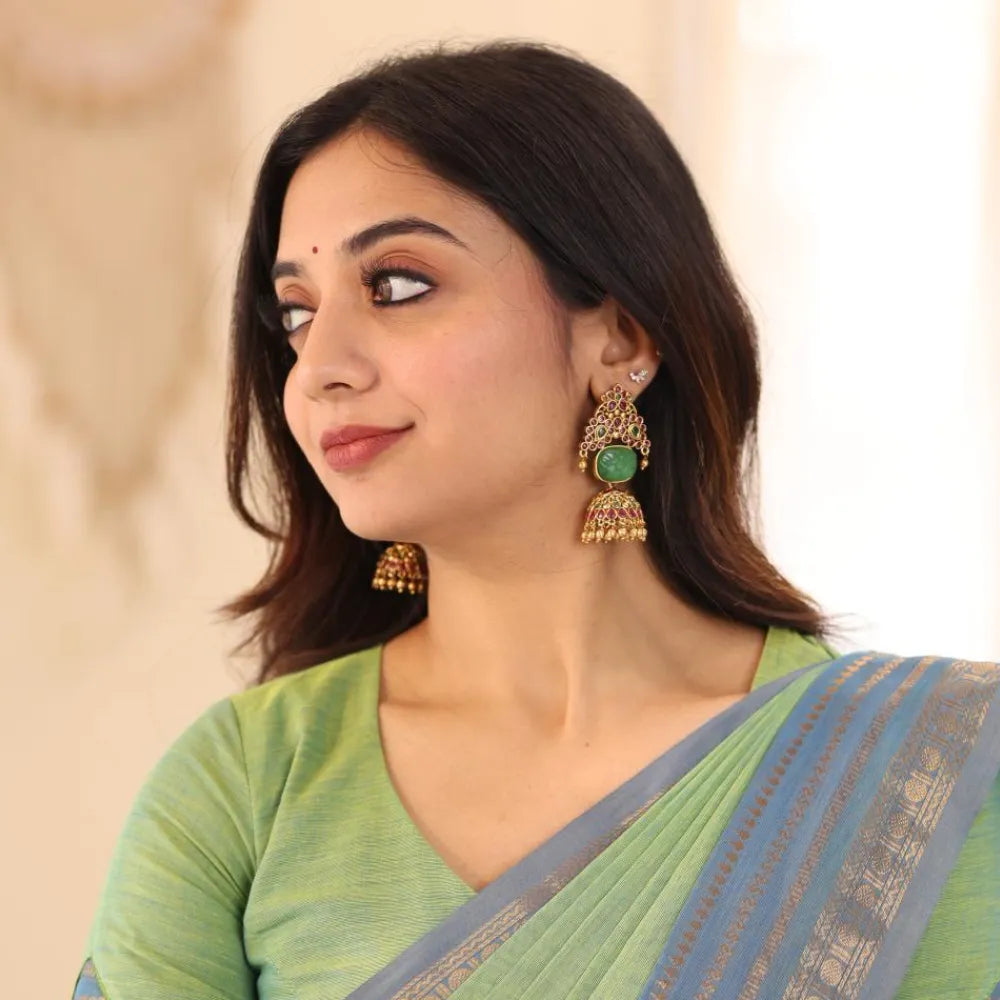 Eshal Antique Jhumka Earrings