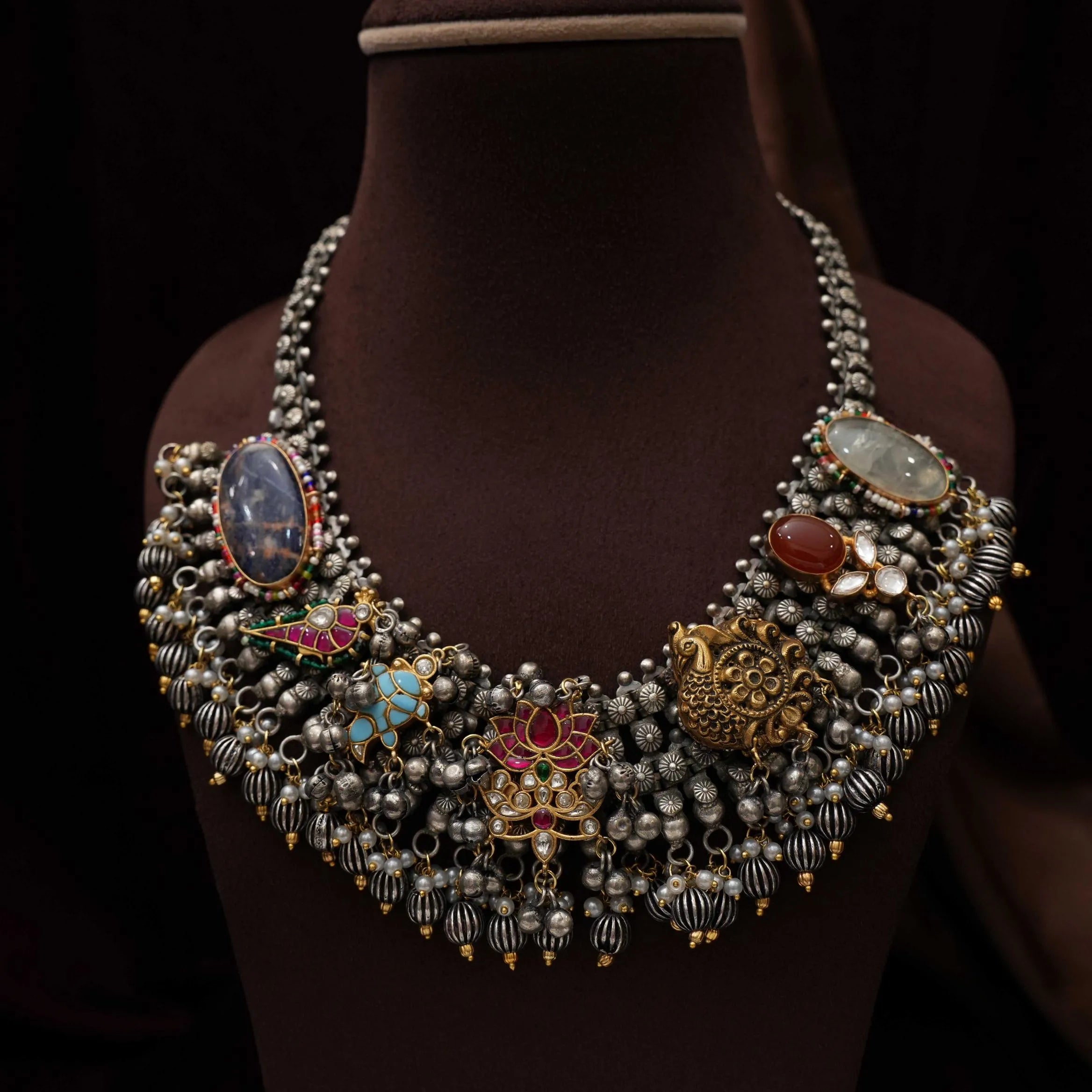 Eshani Antique Dual Tone Necklace - Sri